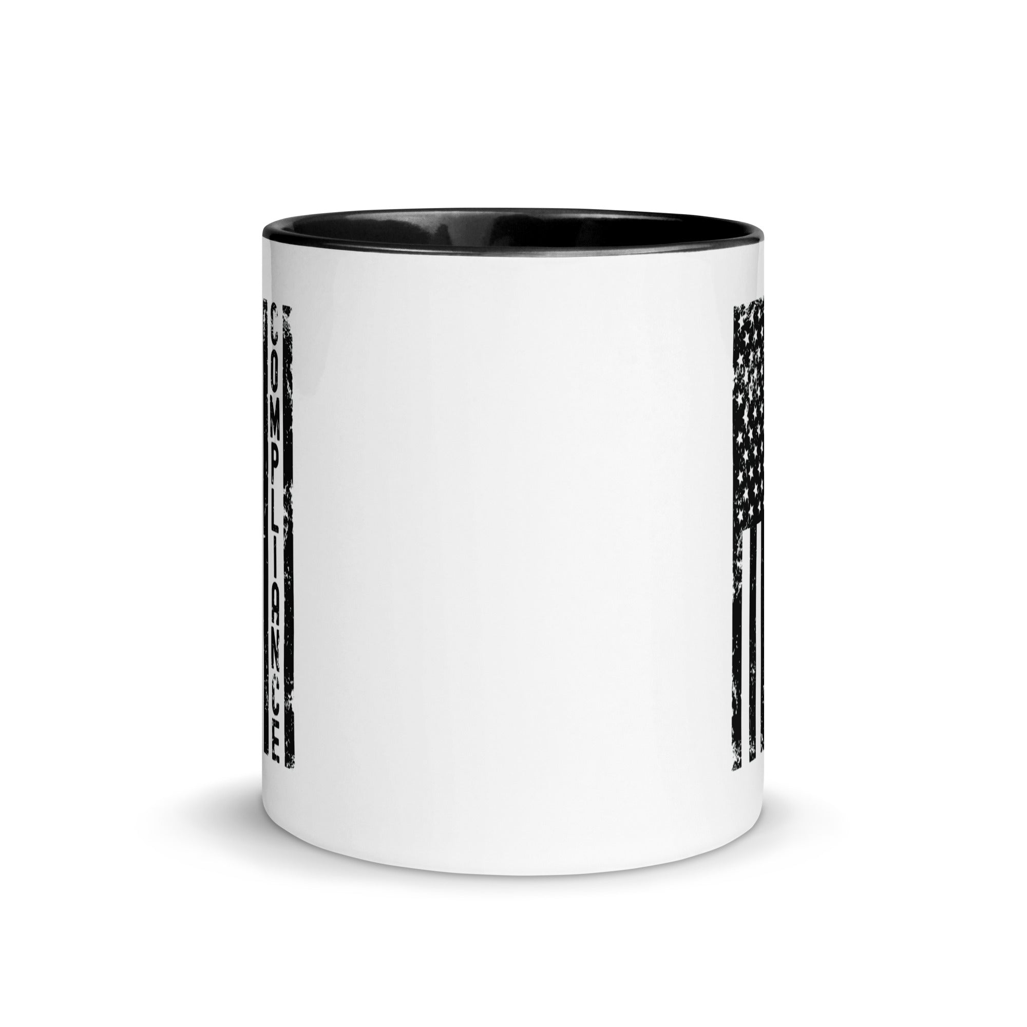 Mug with Color Inside | Compliance (deisgn on American flag)