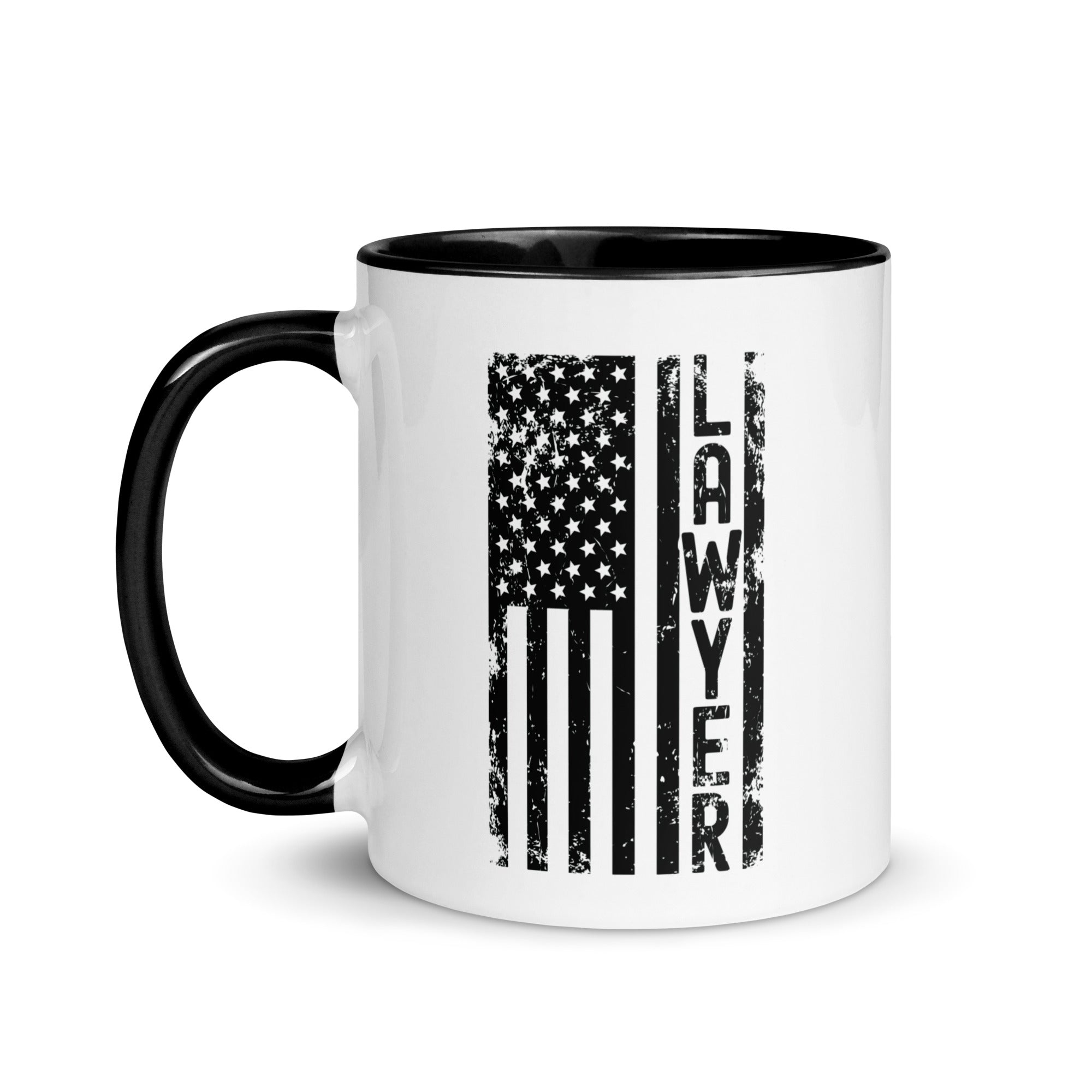 Mug with Color Inside | Lawyer (deisgn on American flag)