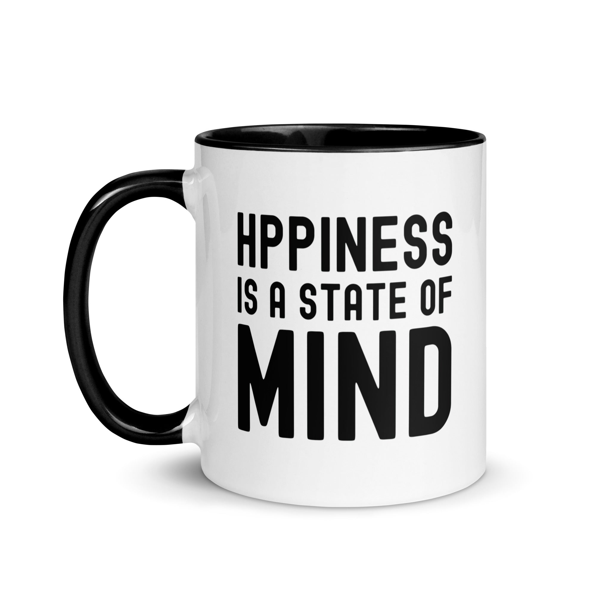 Mug with Color Inside | Hppiness is a state of mind