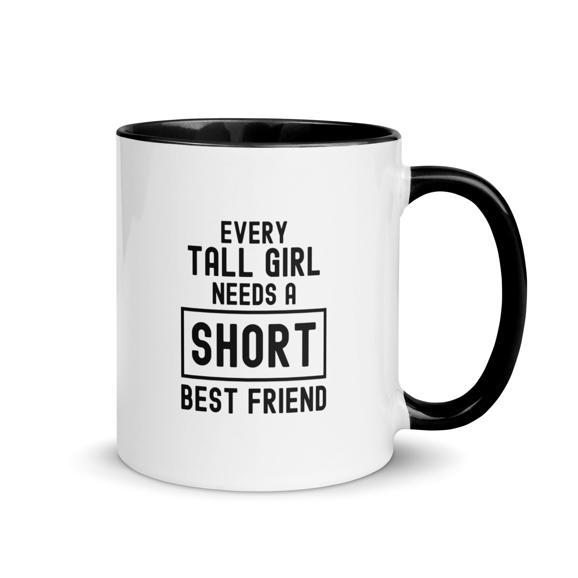 Mug with Color Inside | Every tall girl needs a short best friend