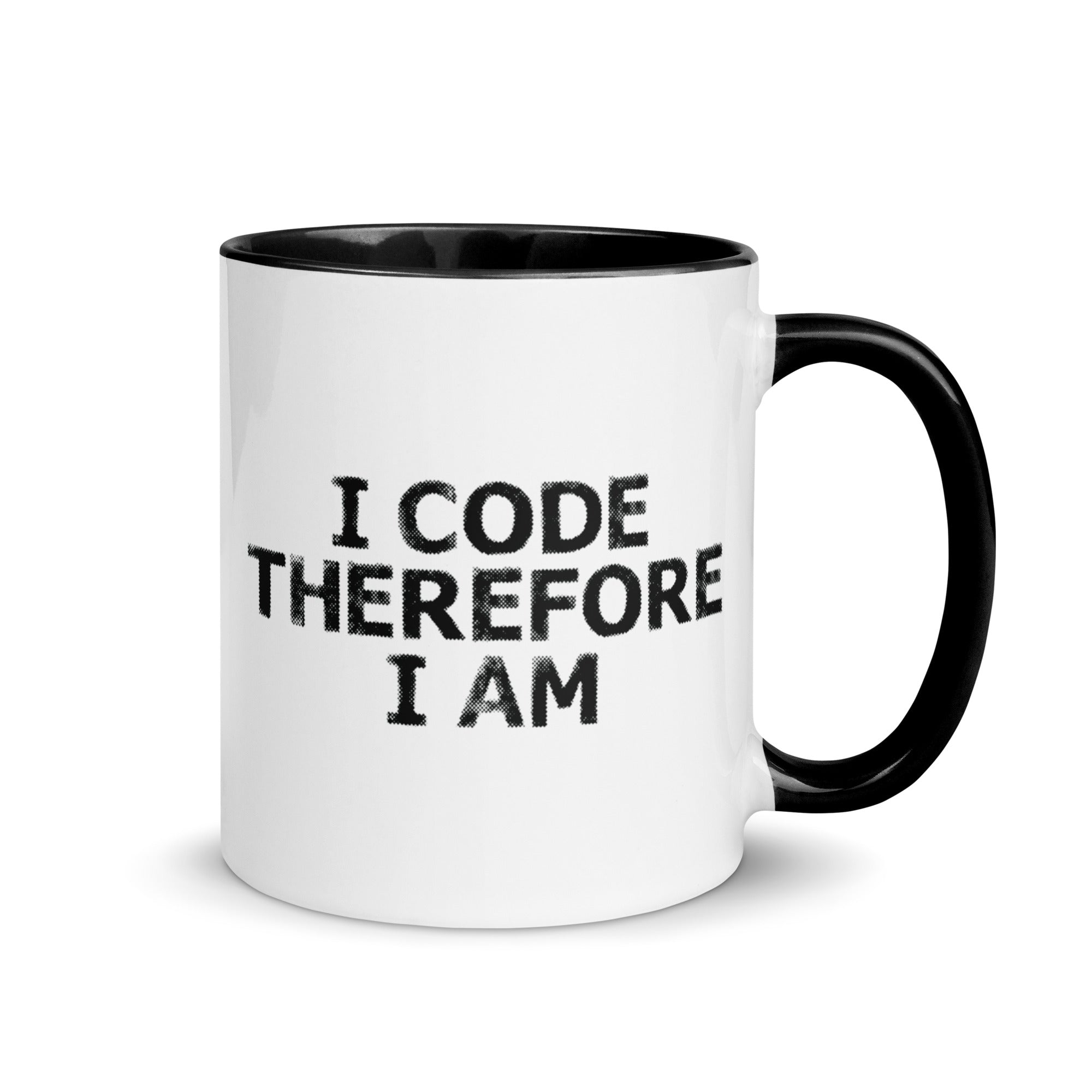 Mug with Color Inside | I Code Therefore I Am