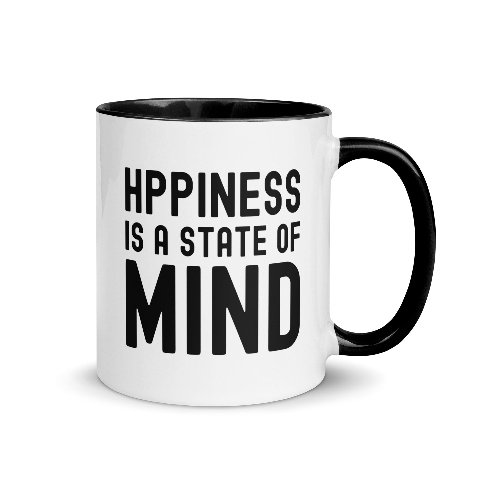 Mug with Color Inside | Hppiness is a state of mind