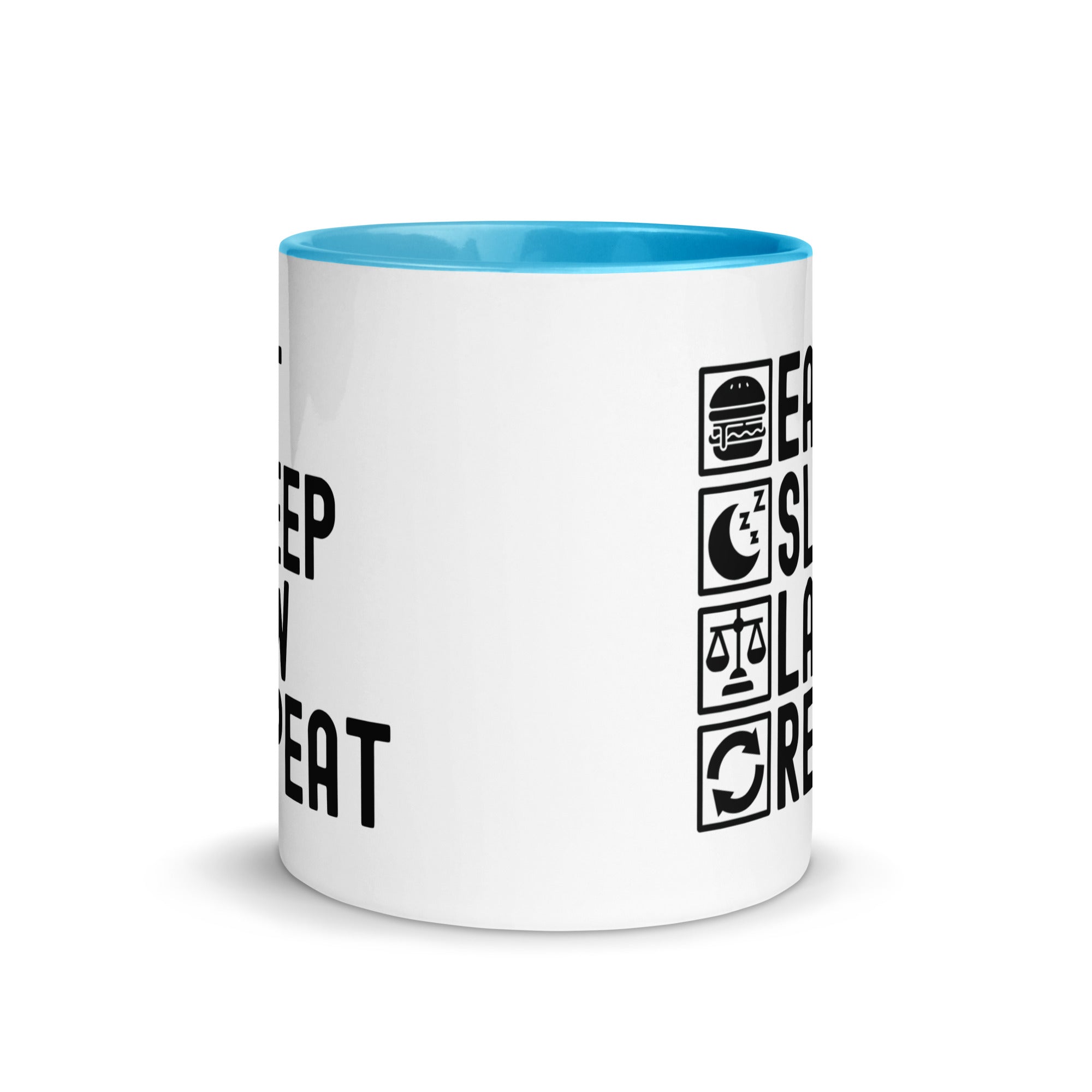 Mug with Color Inside | Eat Sleep Law Repeat