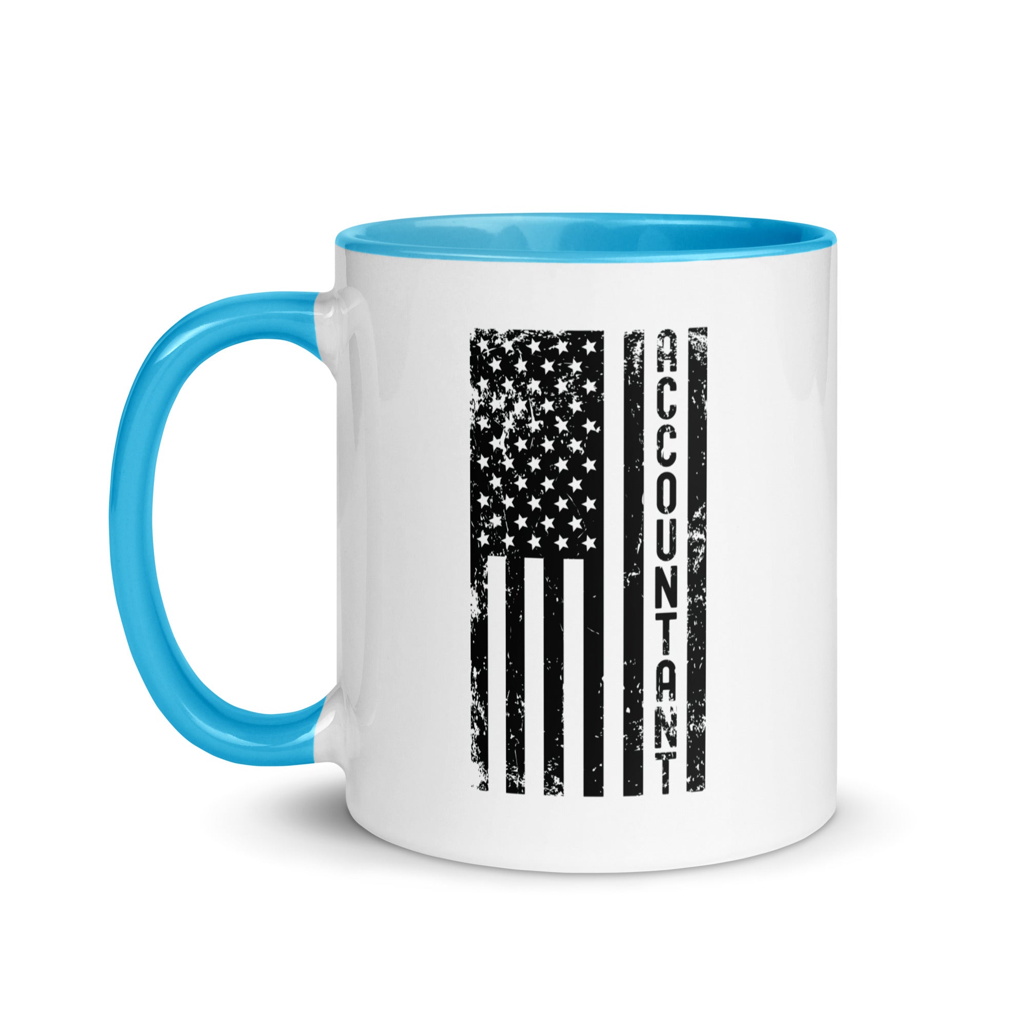 Mug with Color Inside | Accountant (deisgn on American flag)