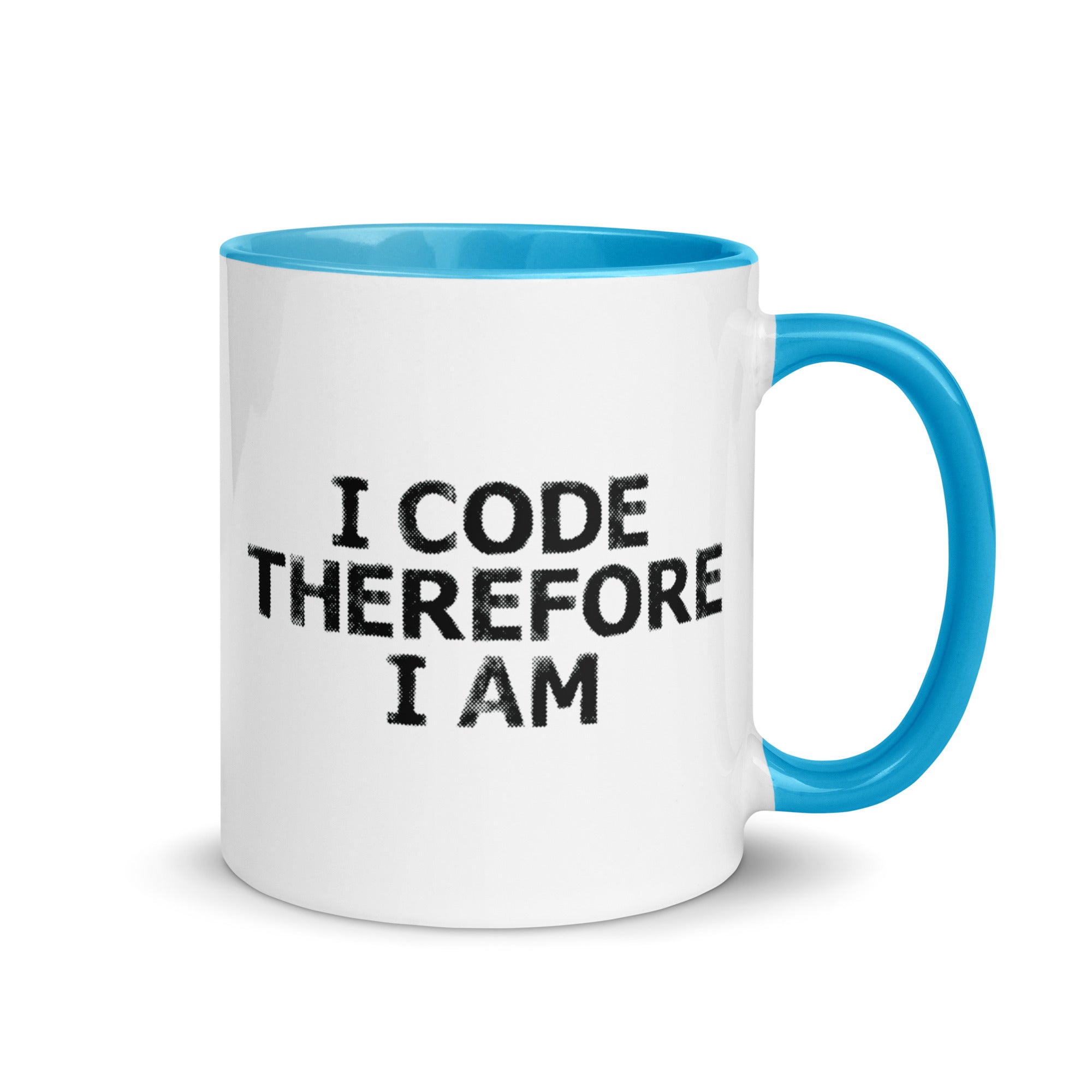 Mug with Color Inside | I Code Therefore I Am