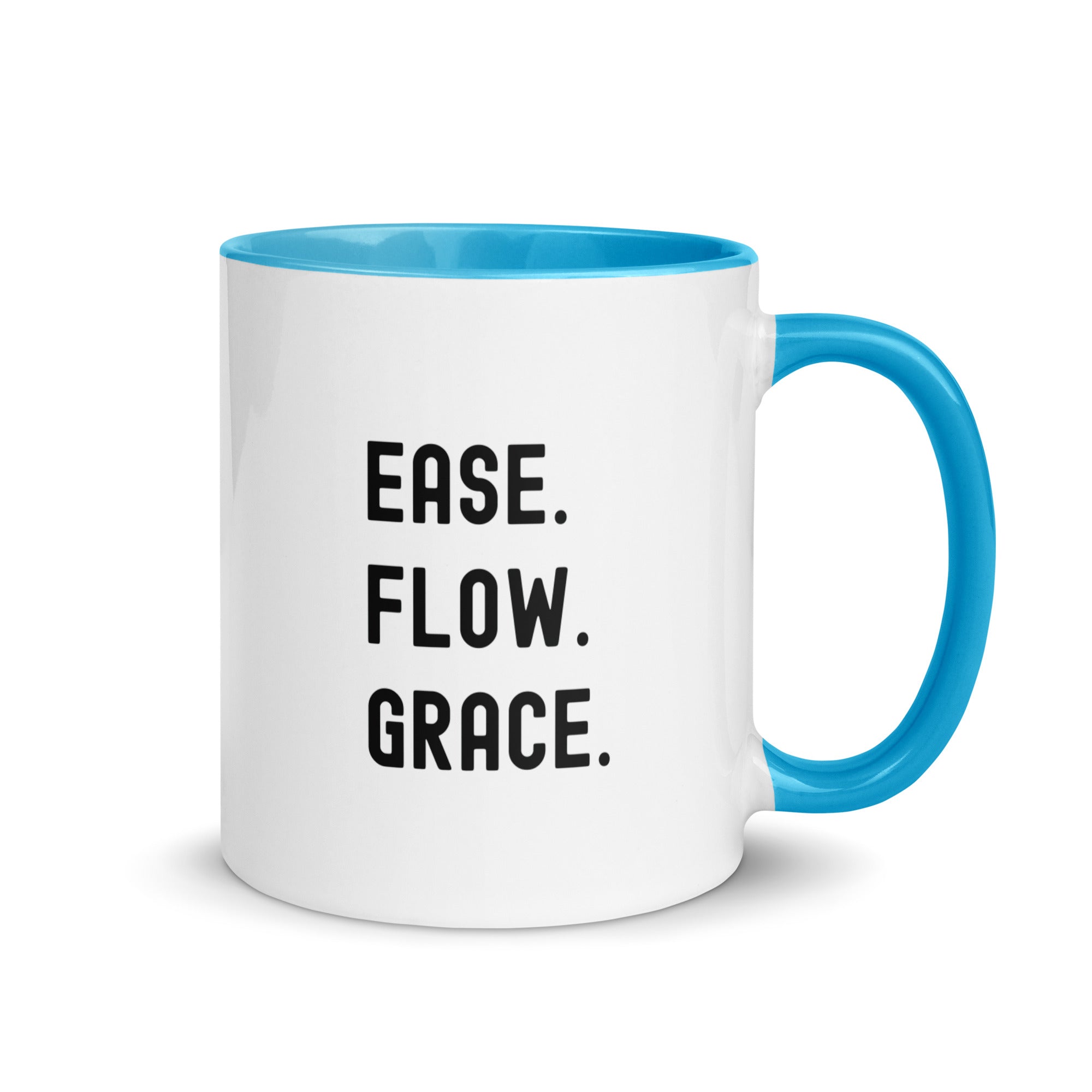 Mug with Color Inside | Ease. Flow. Grace.