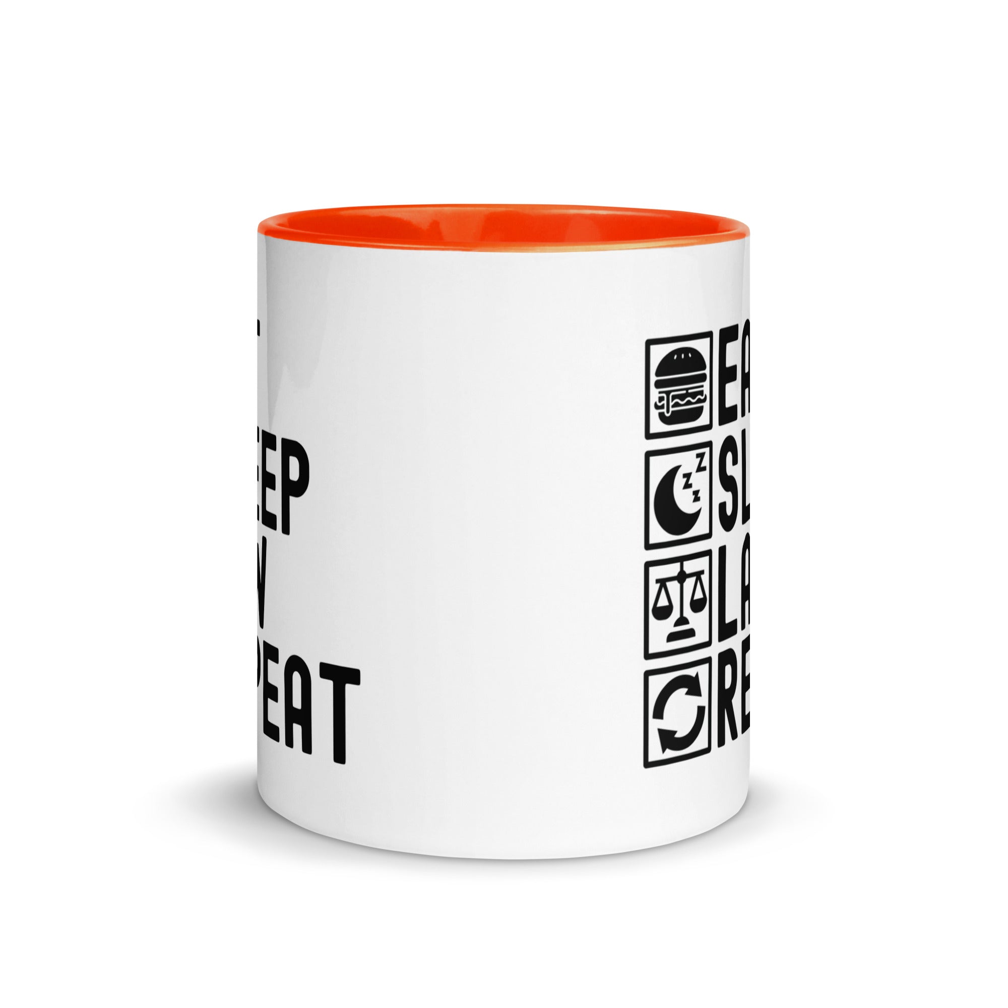 Mug with Color Inside | Eat Sleep Law Repeat