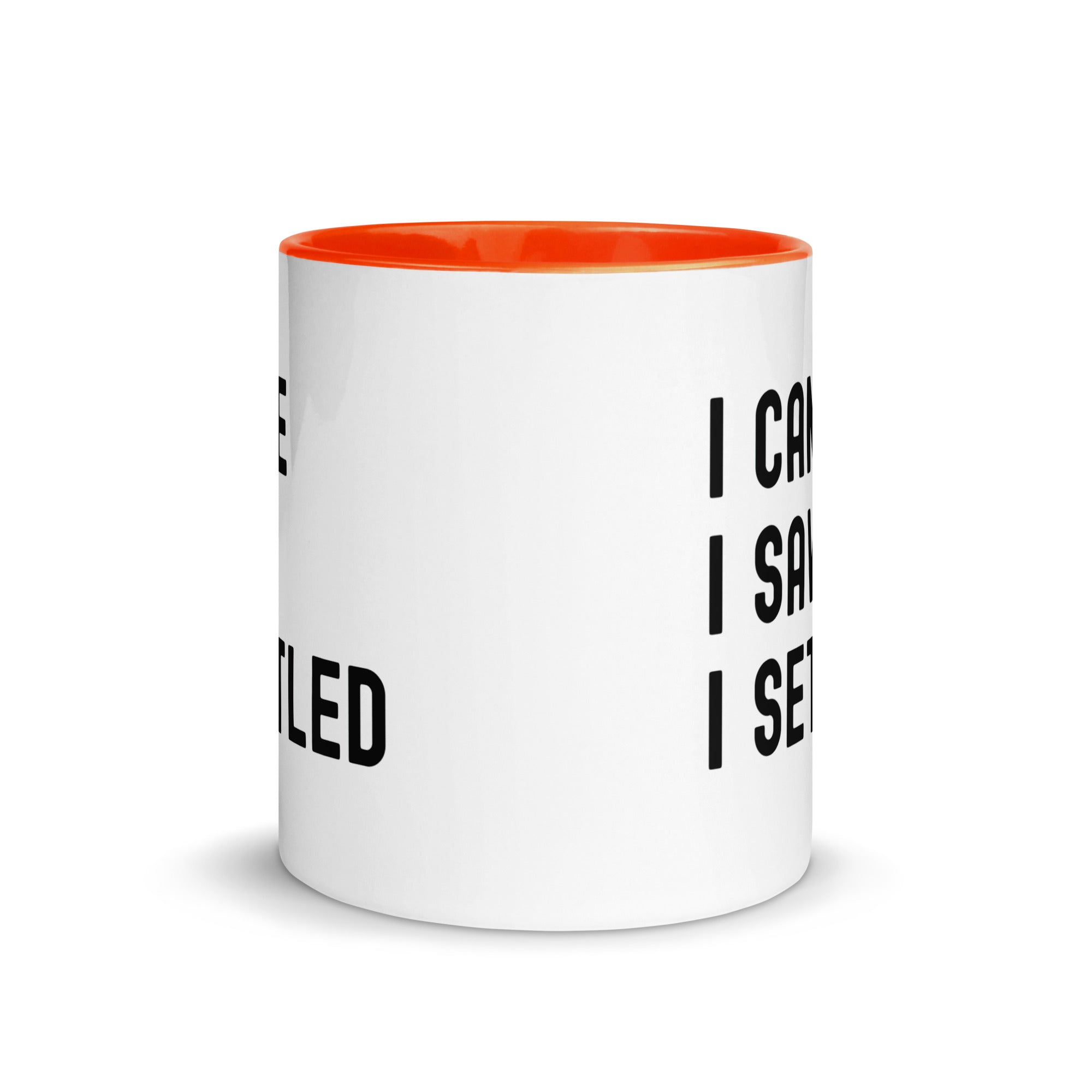 Mug with Color Inside | I came, I saw, I settled