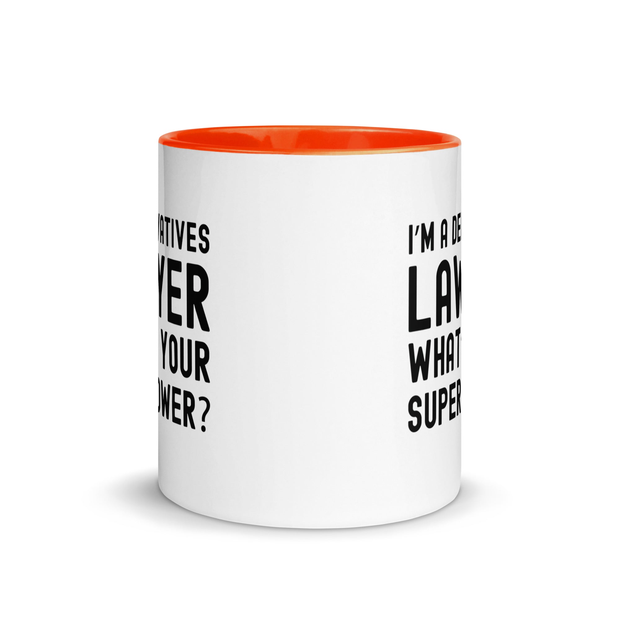 Mug with Color Inside | I’m a derivatives lawyer, what’s your superpower?