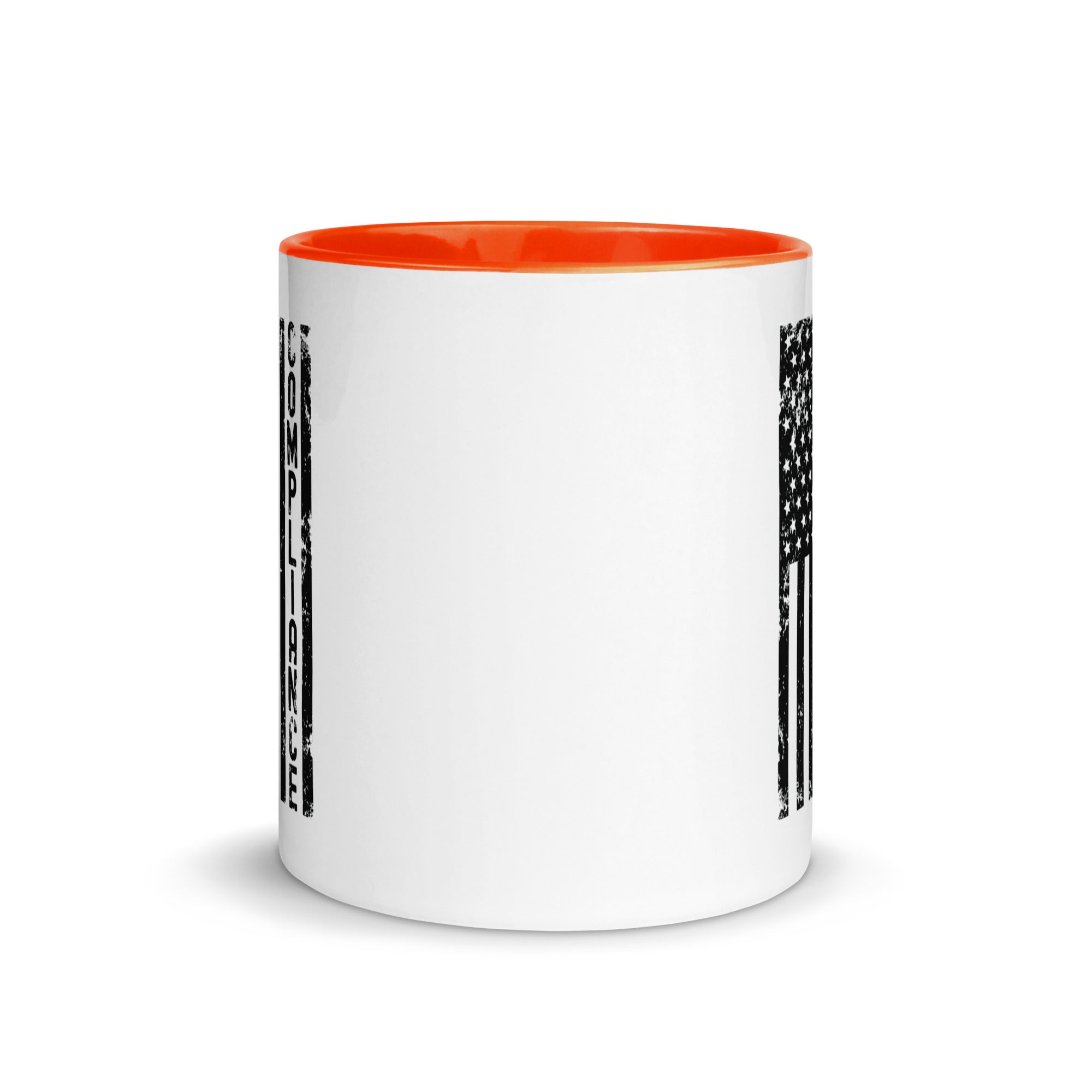 Mug with Color Inside | Compliance (deisgn on American flag)