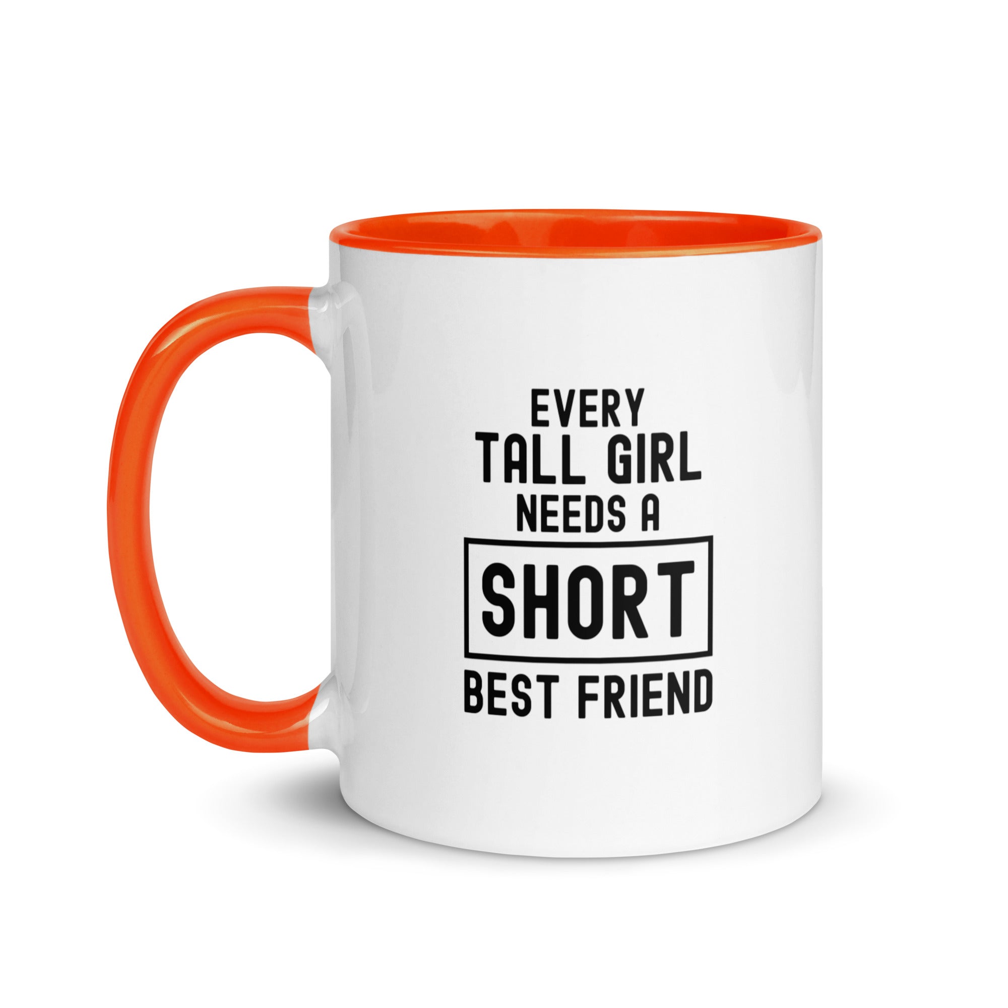 Mug with Color Inside | Every tall girl needs a short best friend