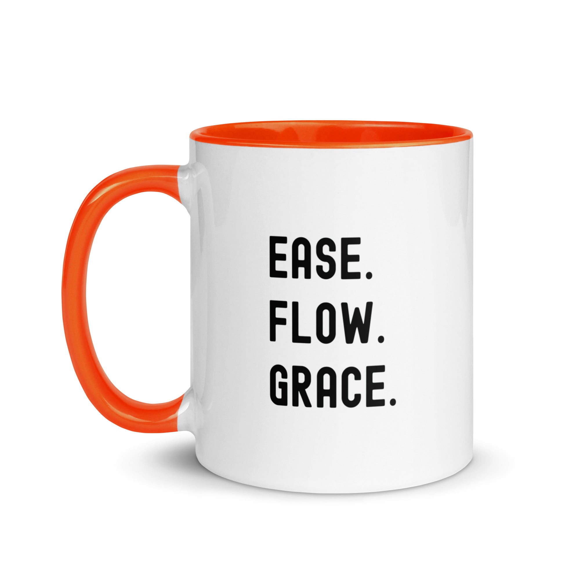 Mug with Color Inside | Ease. Flow. Grace.