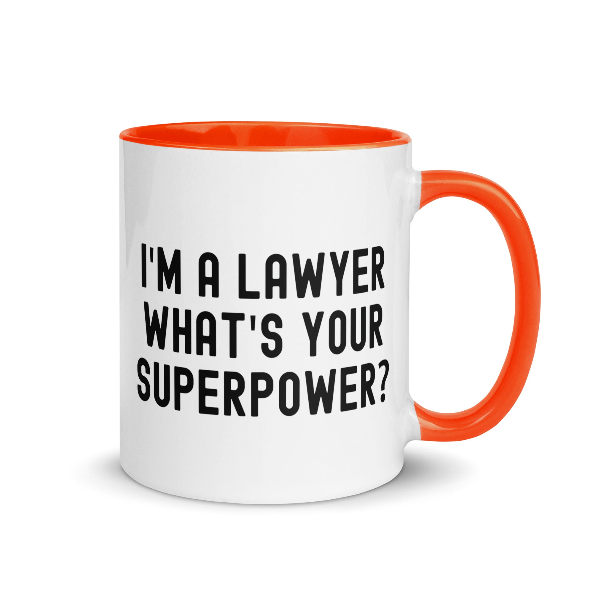 Mug with Color Inside | I'm a lawyer, what's your superpower?
