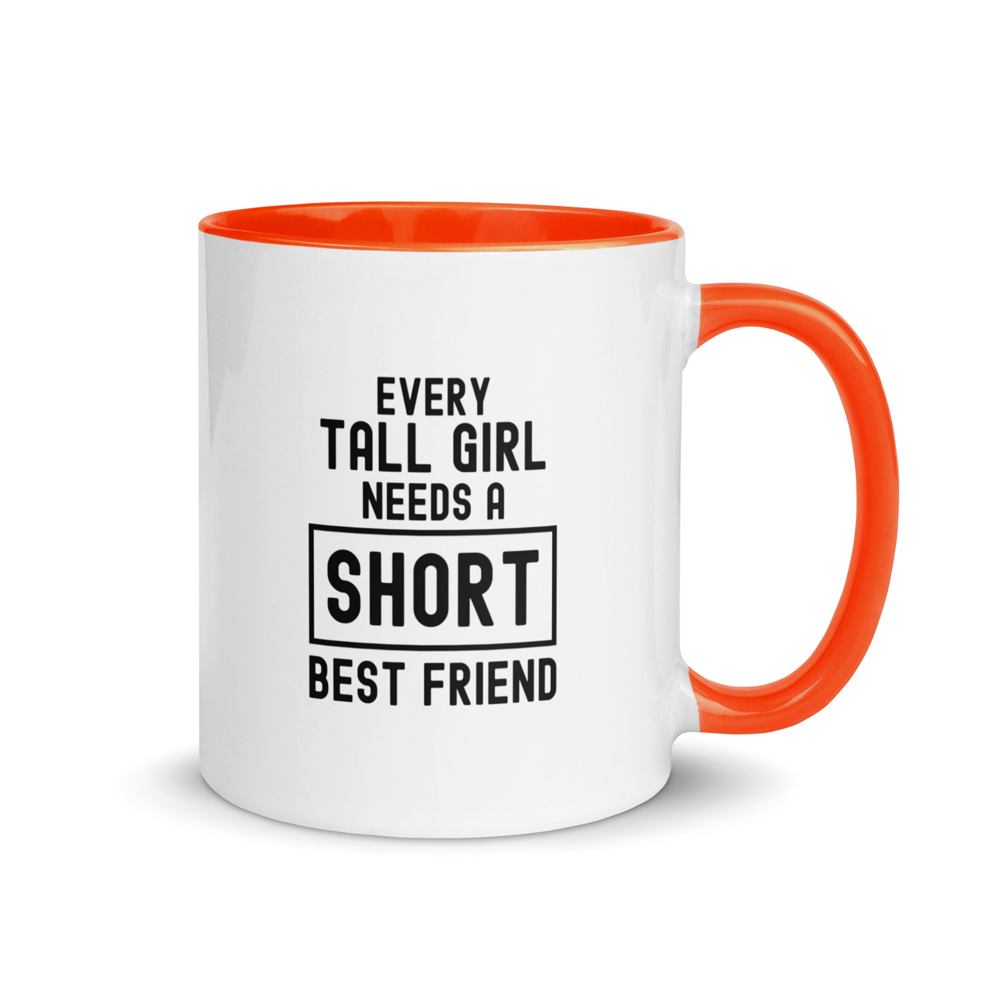 Mug with Color Inside | Every tall girl needs a short best friend