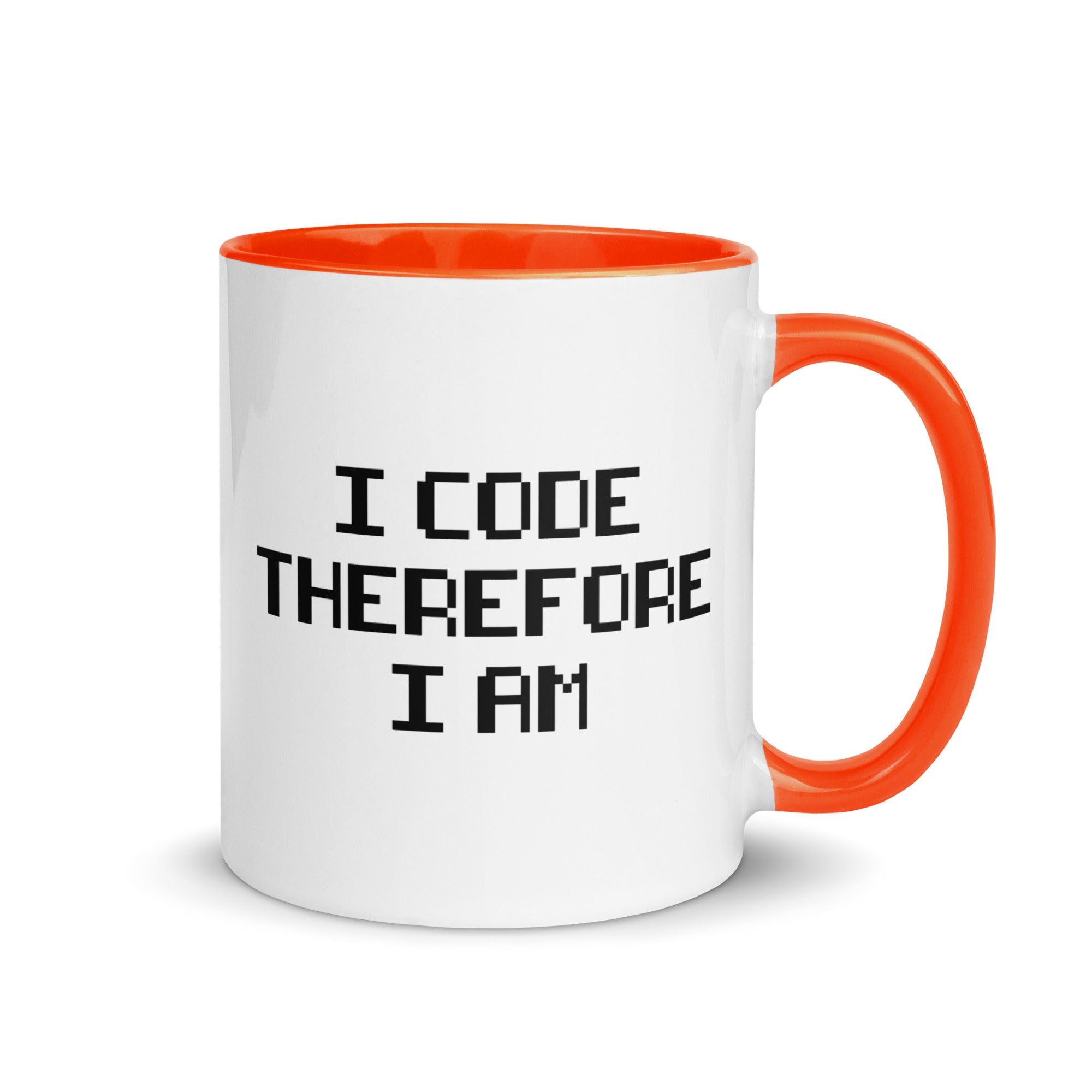 Mug with Color Inside | I Code Therefore I Am
