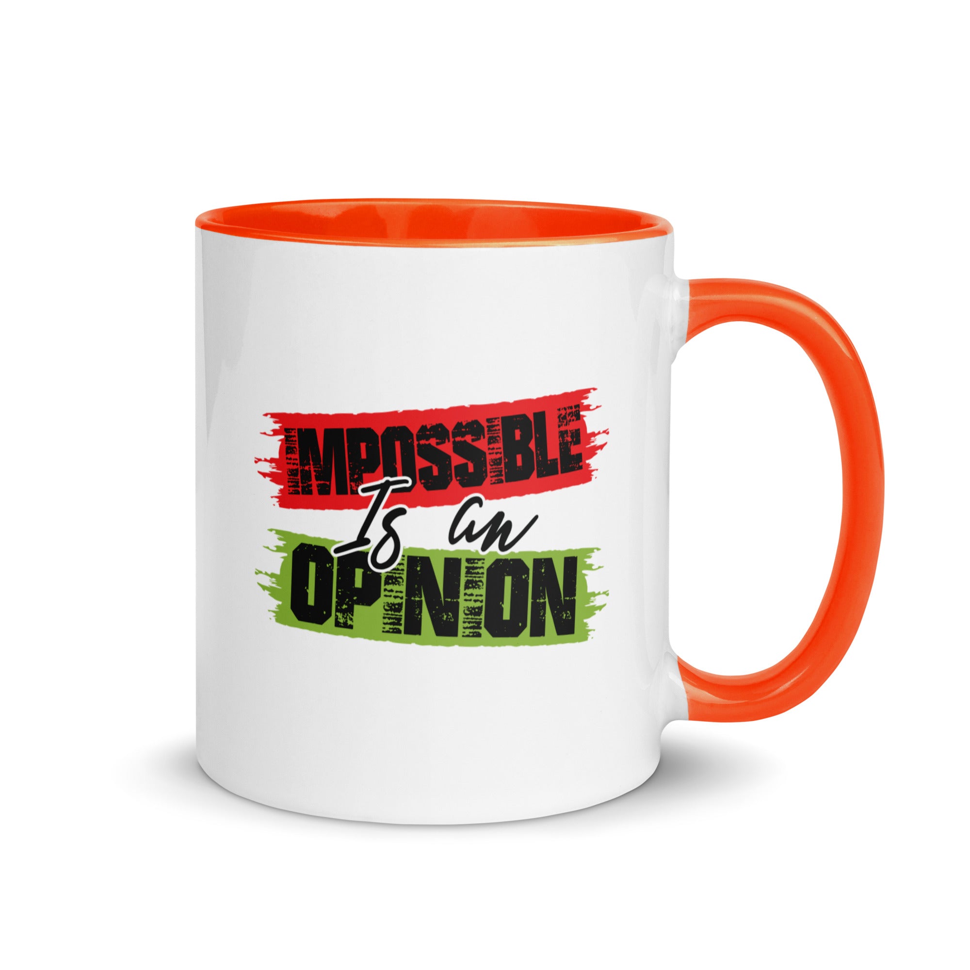 Mug with Color Inside | Impossible is an opinion