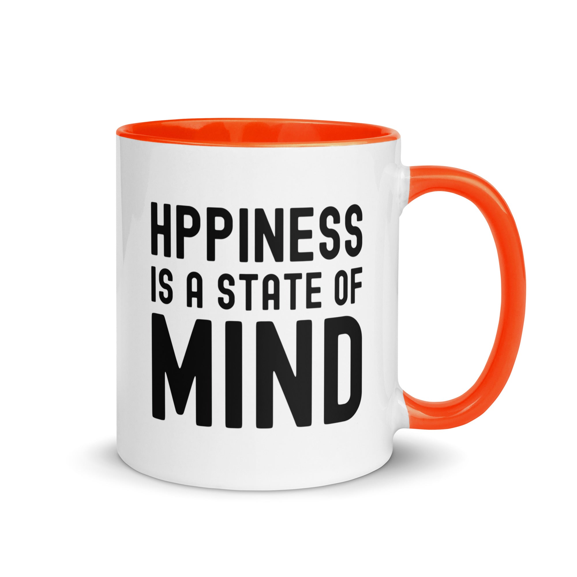 Mug with Color Inside | Hppiness is a state of mind