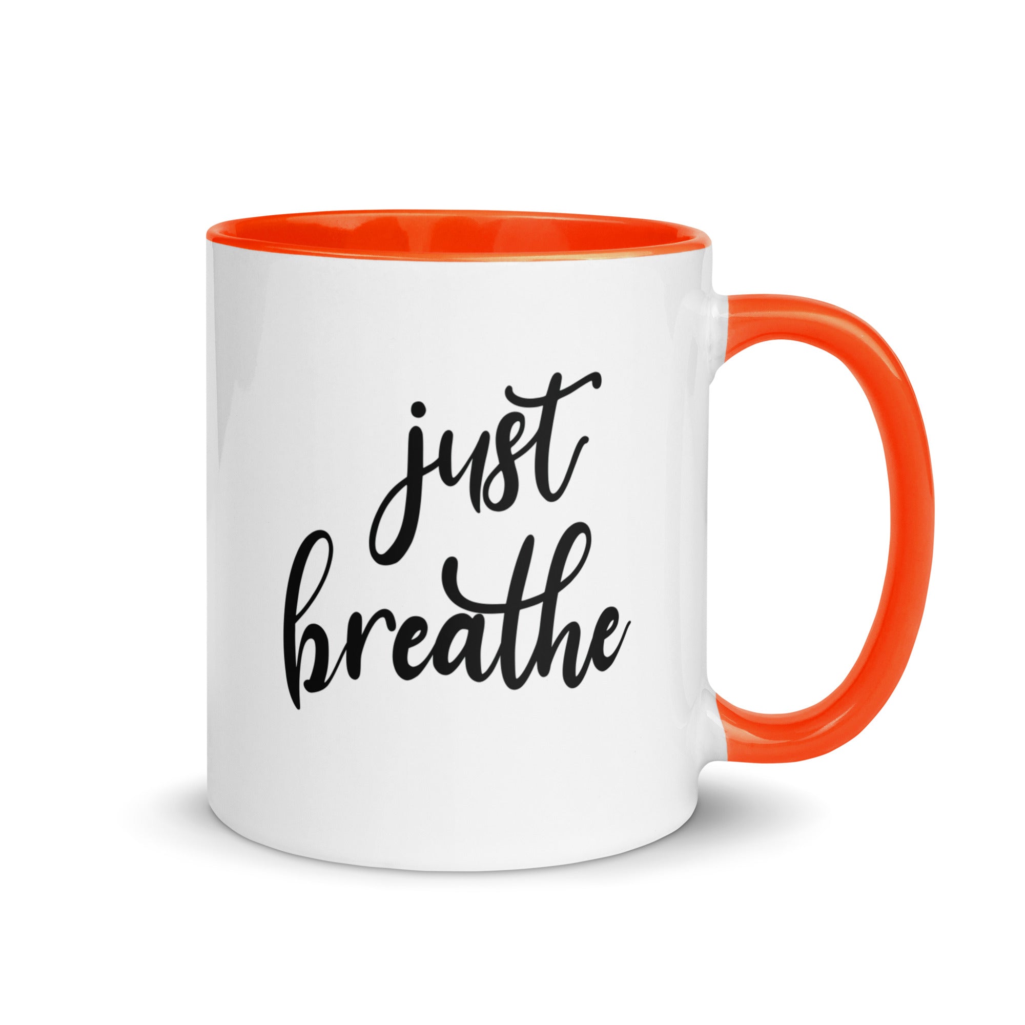 Mug with Color Inside | Just Breathe