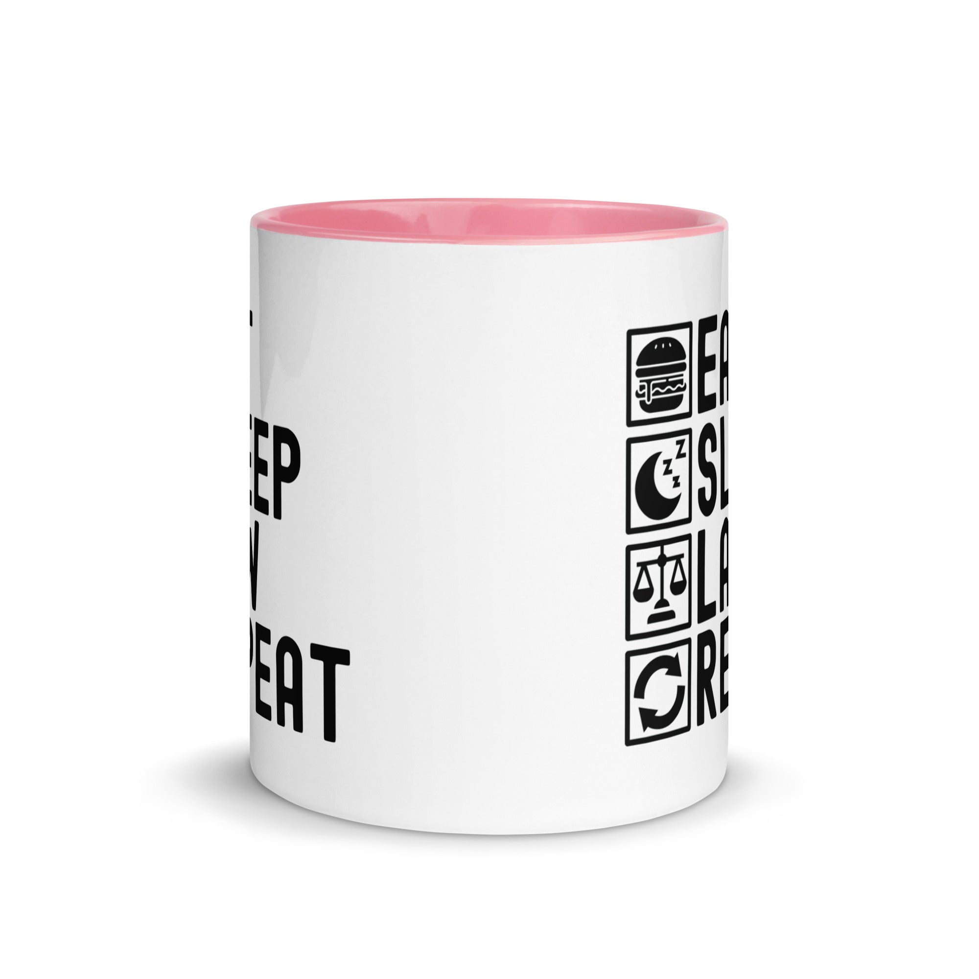 Mug with Color Inside | Eat Sleep Law Repeat