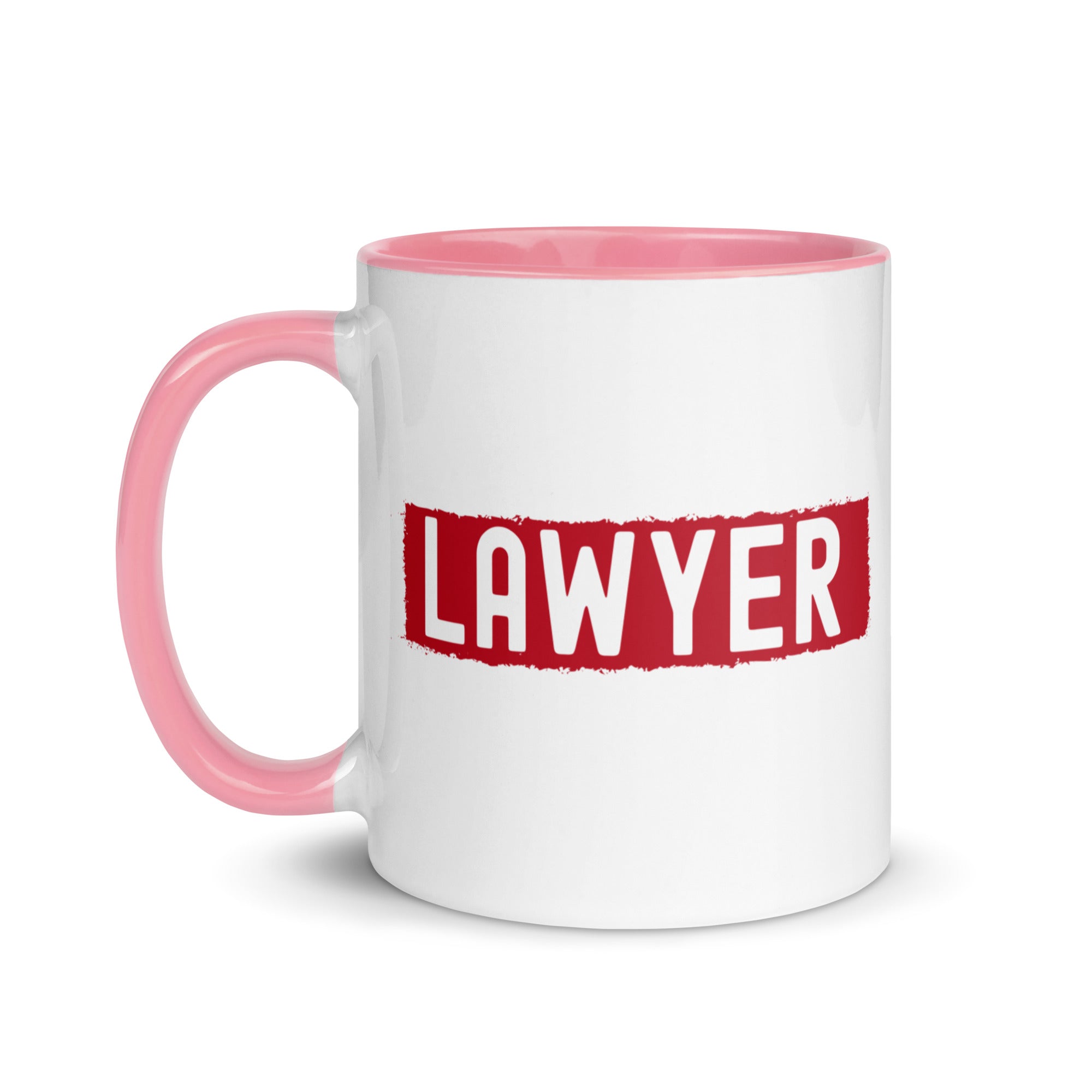 Mug with Color Inside | Lawyer (design with red highghliting)