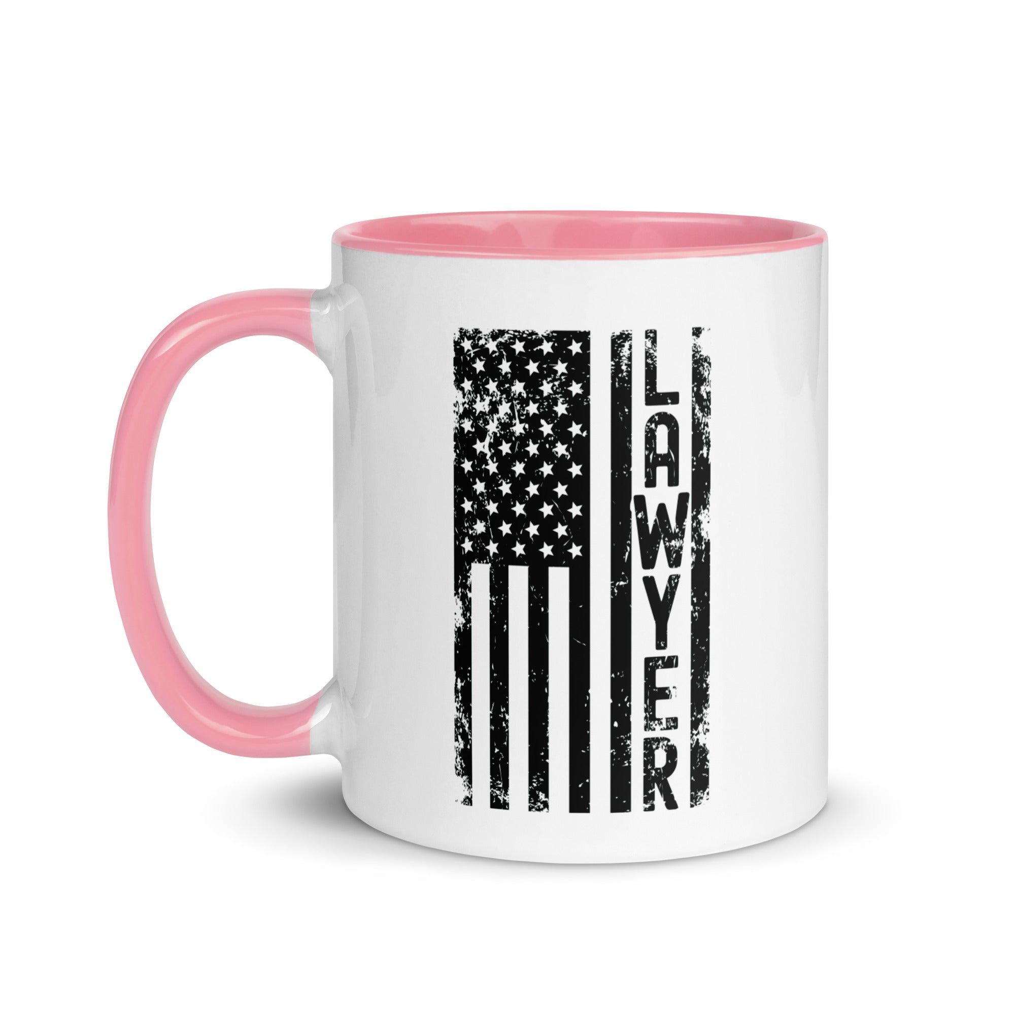 Mug with Color Inside | Lawyer (deisgn on American flag)