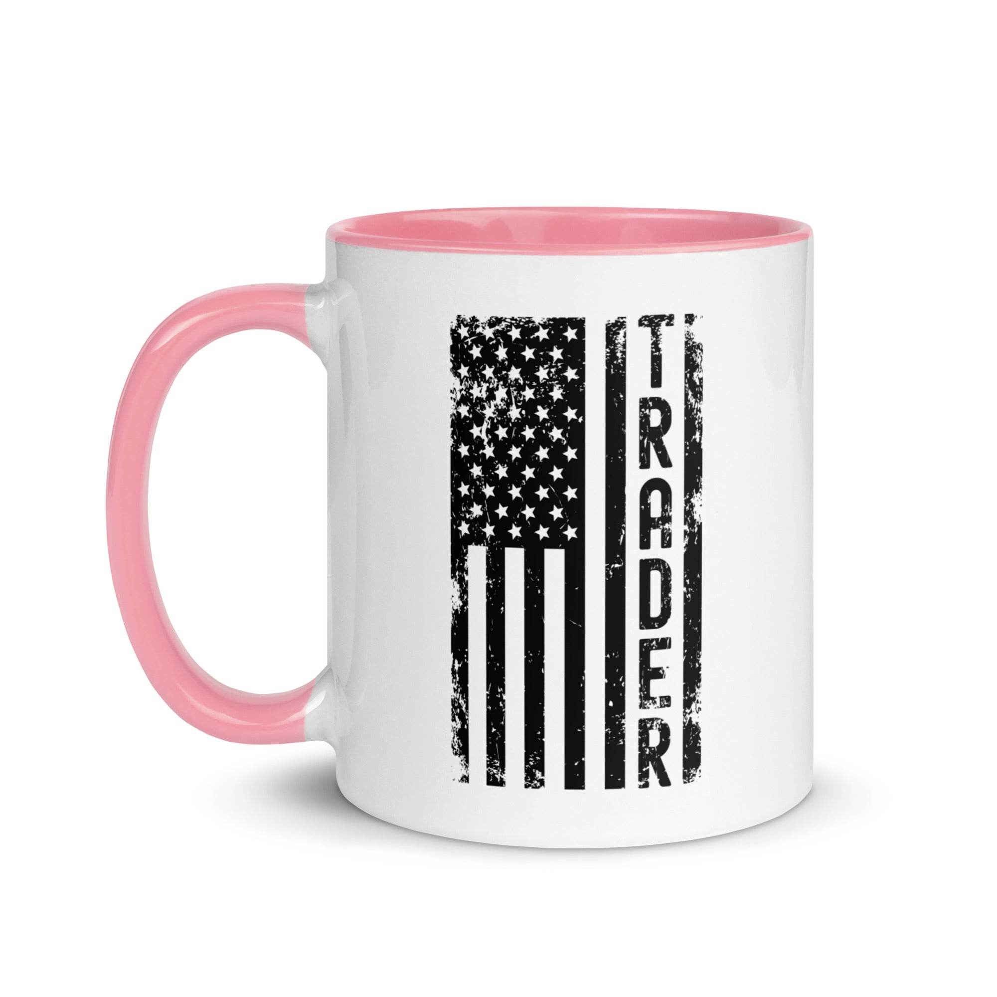 Mug with Color Inside | Trader (deisgn on American flag)