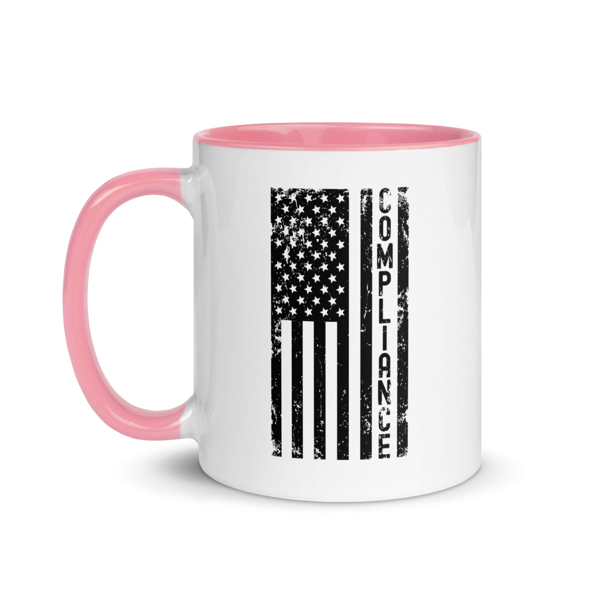 Mug with Color Inside | Compliance (deisgn on American flag)