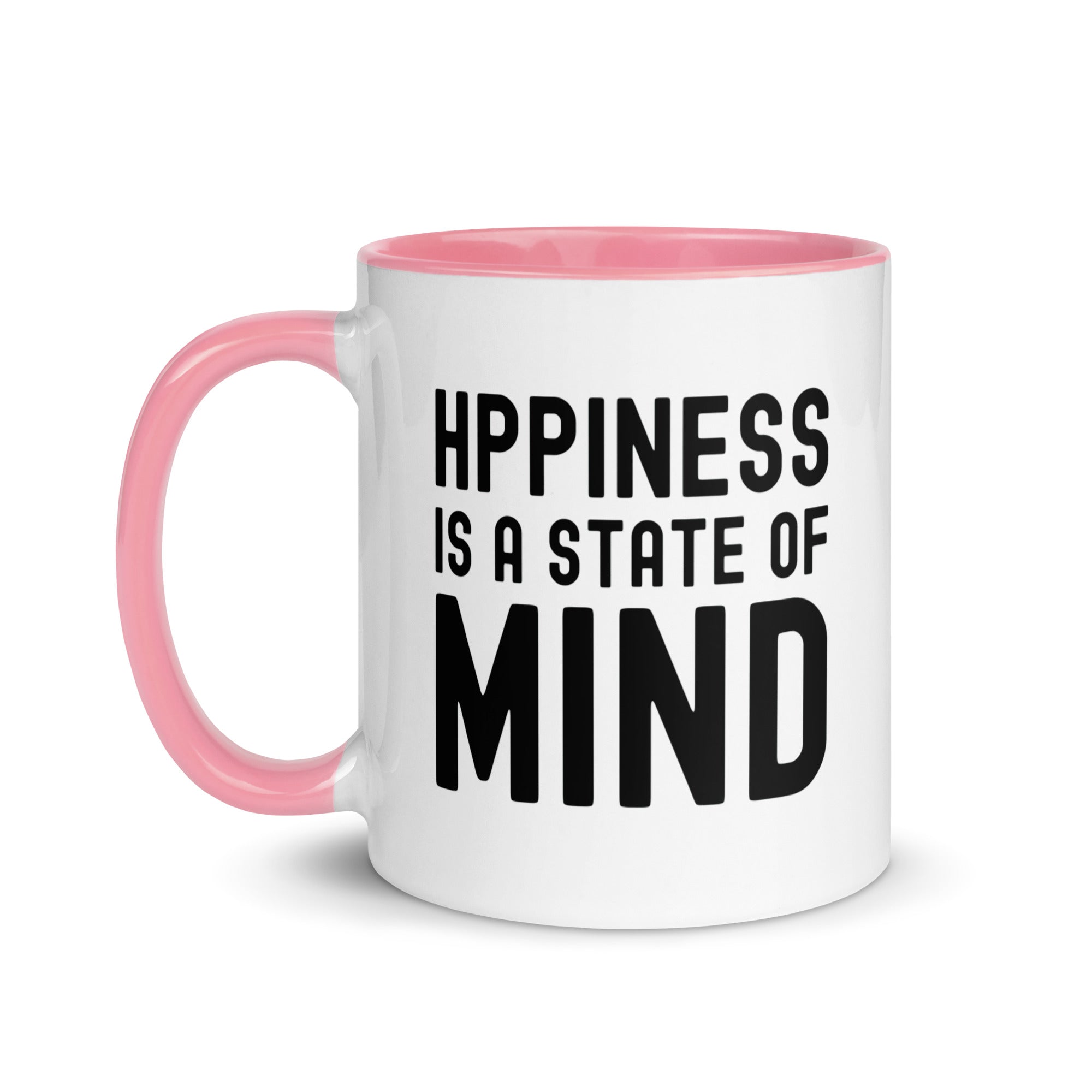 Mug with Color Inside | Hppiness is a state of mind