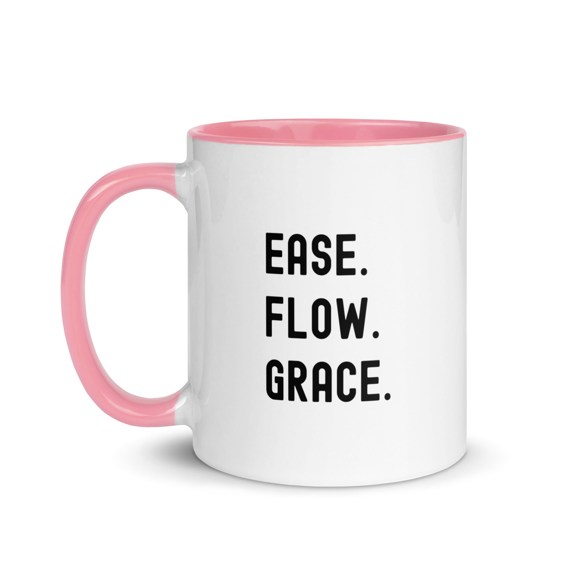 Mug with Color Inside | Ease. Flow. Grace.