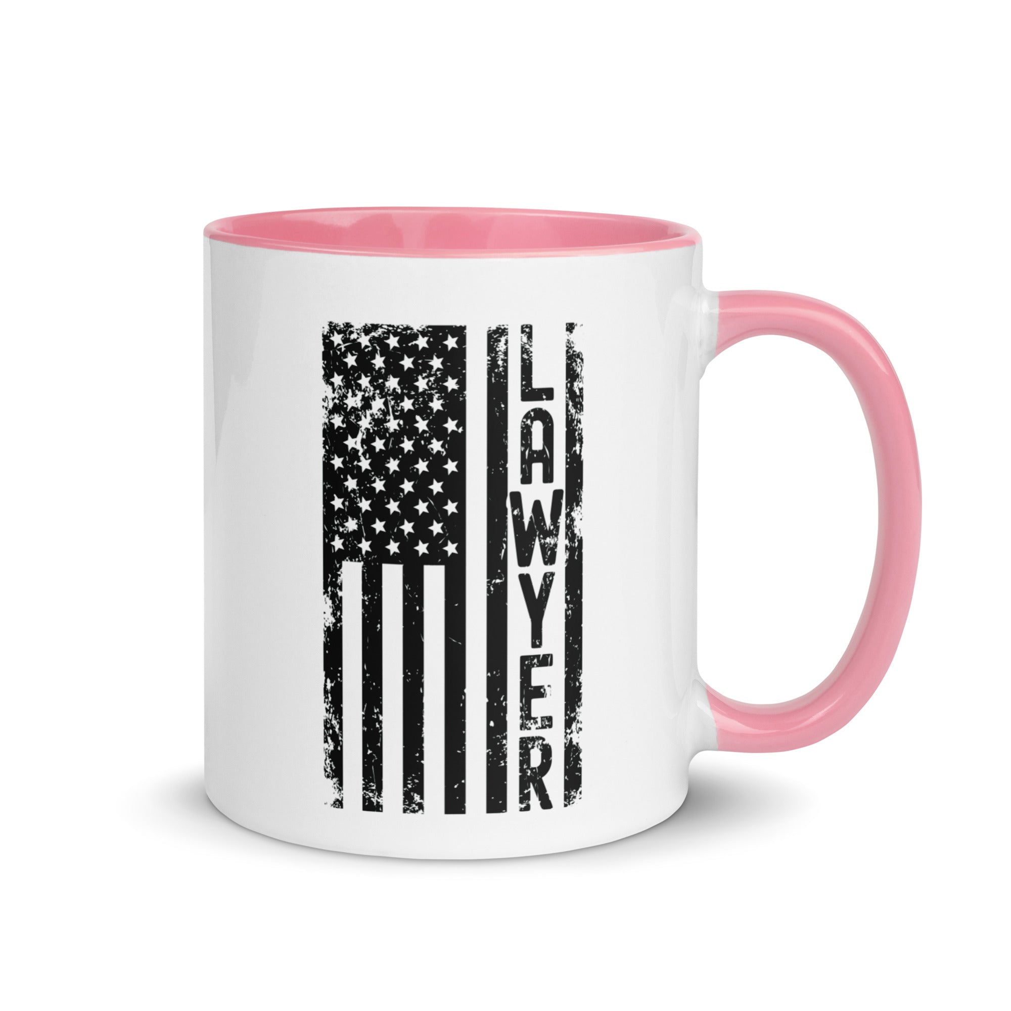 Mug with Color Inside | Lawyer (deisgn on American flag)