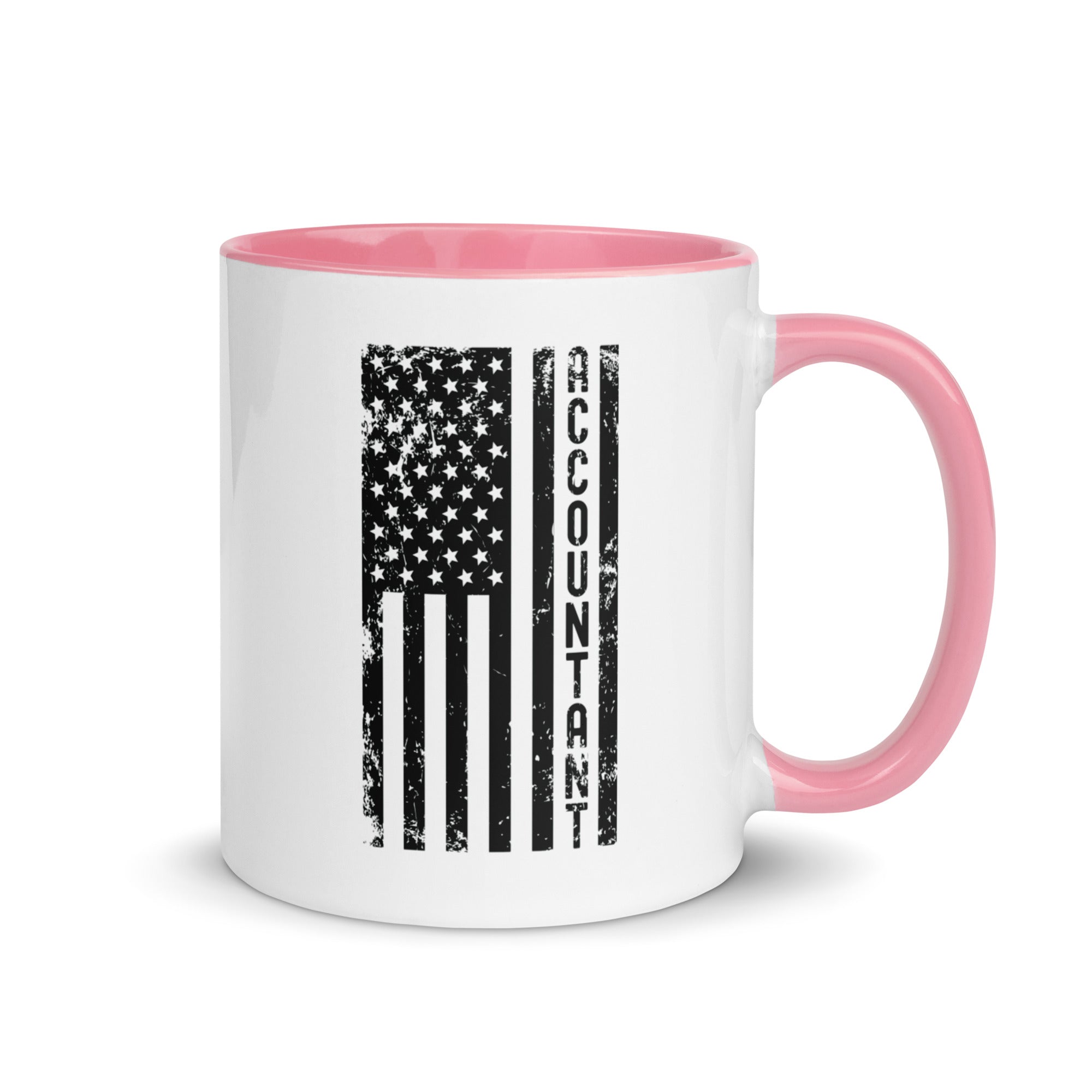 Mug with Color Inside | Accountant (deisgn on American flag)