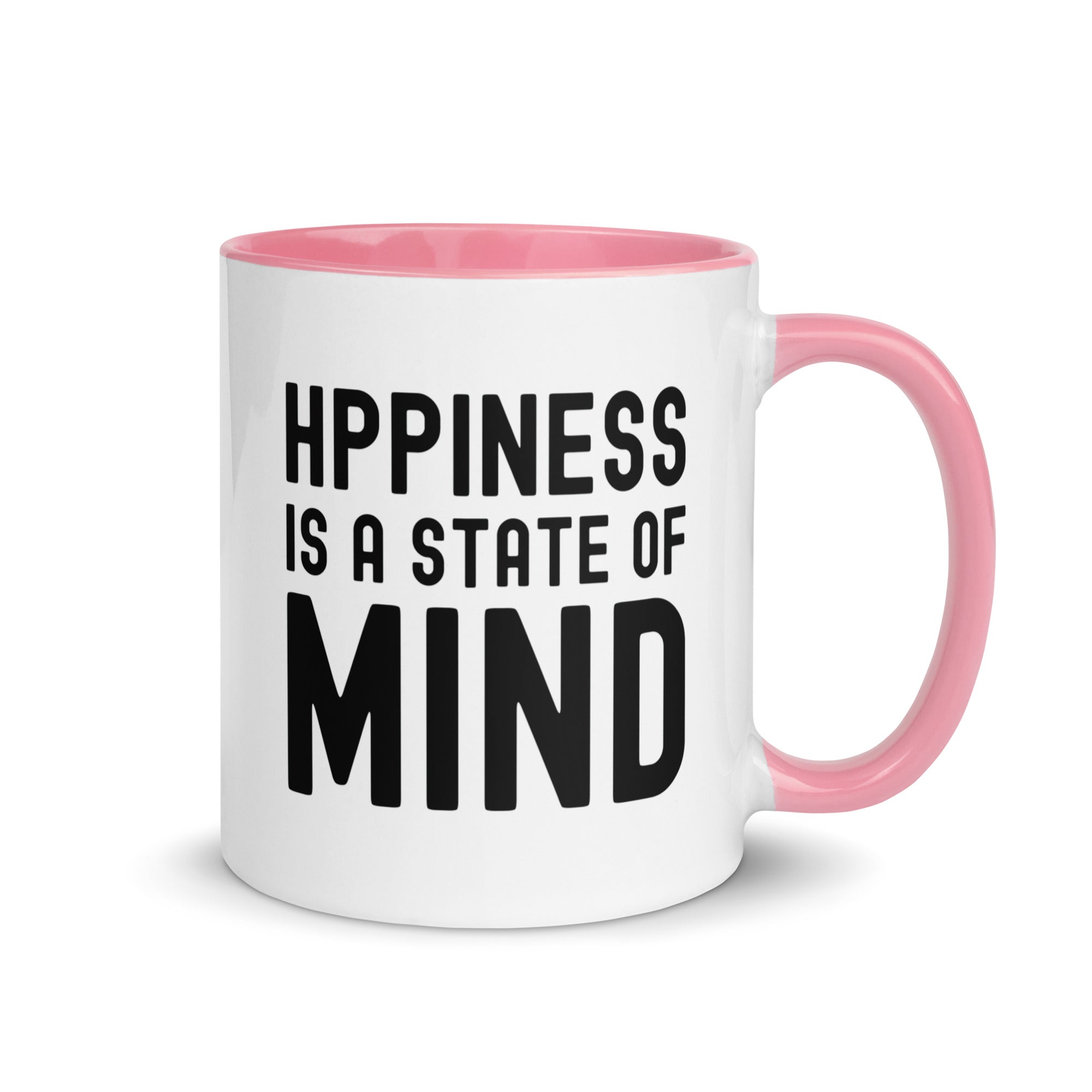 Mug with Color Inside | Hppiness is a state of mind