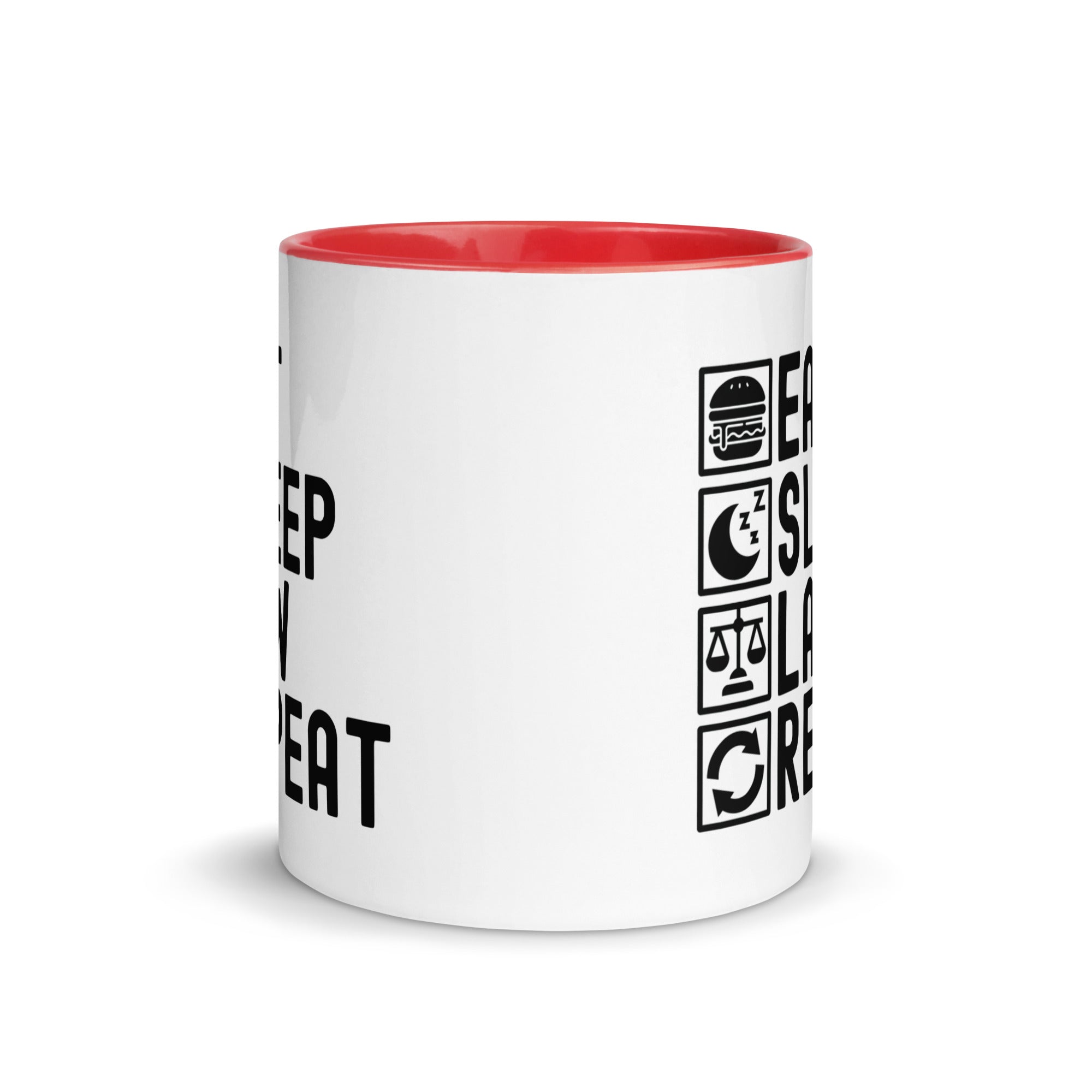 Mug with Color Inside | Eat Sleep Law Repeat