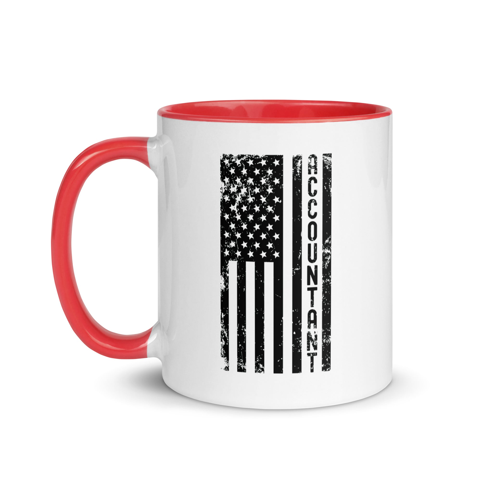 Mug with Color Inside | Accountant (deisgn on American flag)