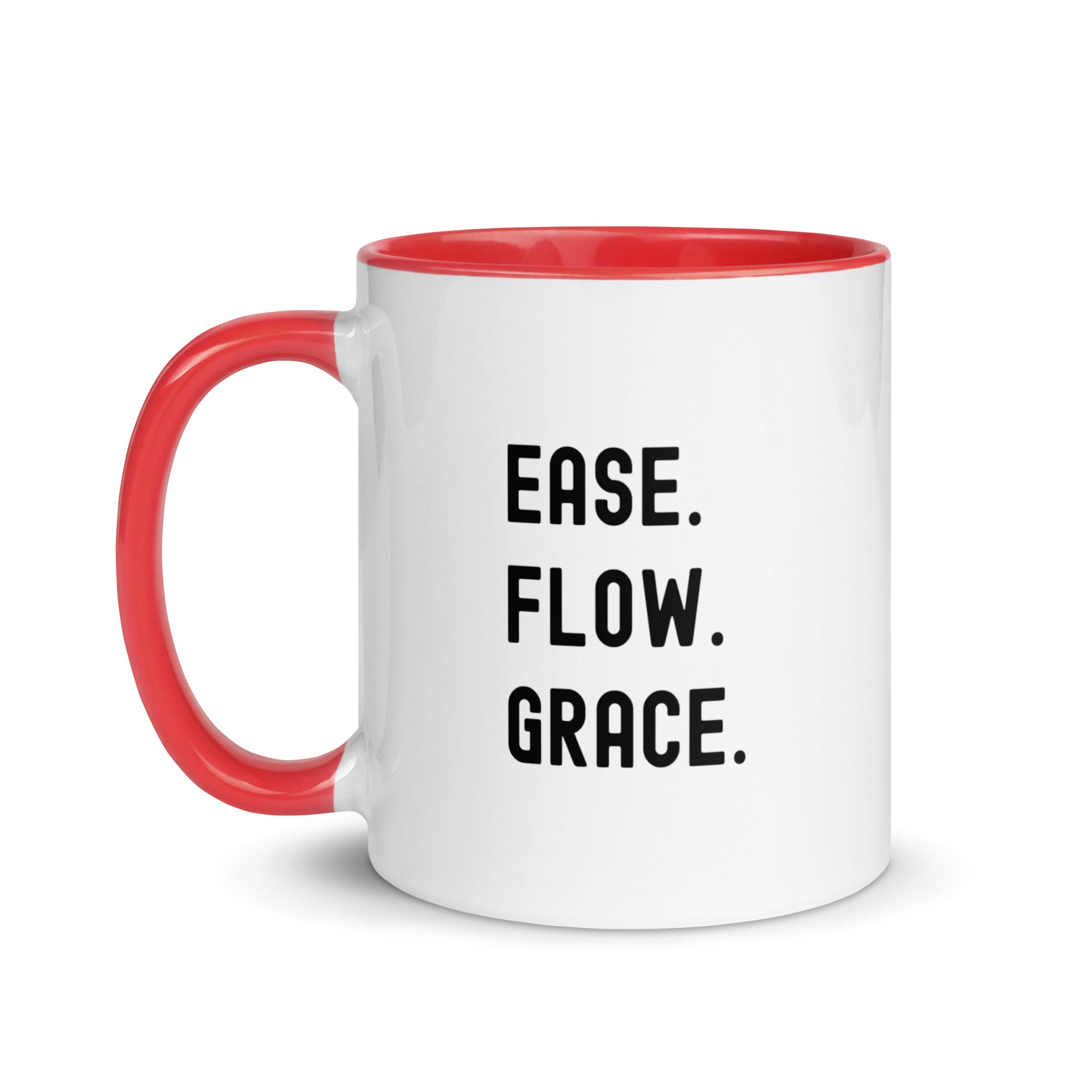 Mug with Color Inside | Ease. Flow. Grace.