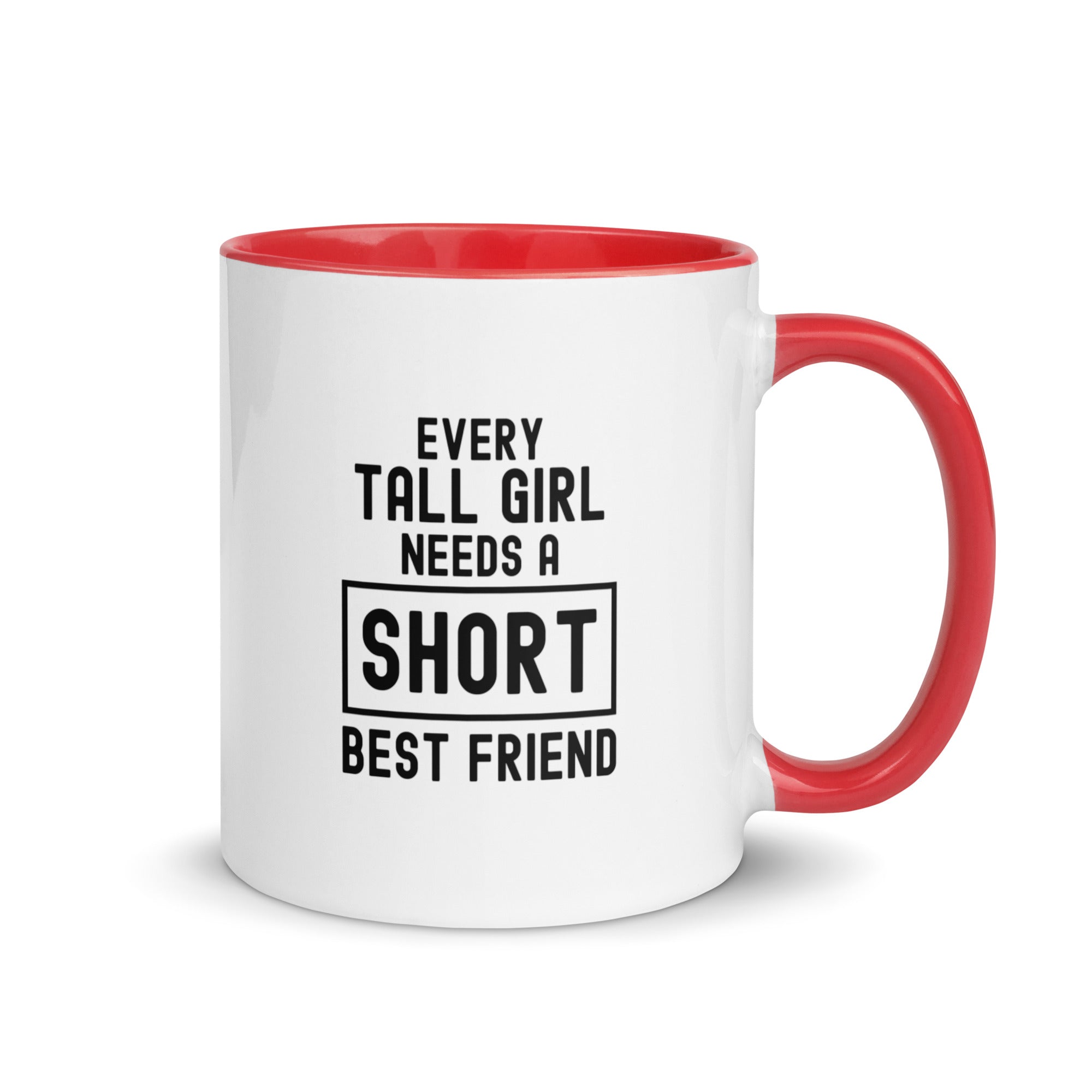 Mug with Color Inside | Every tall girl needs a short best friend