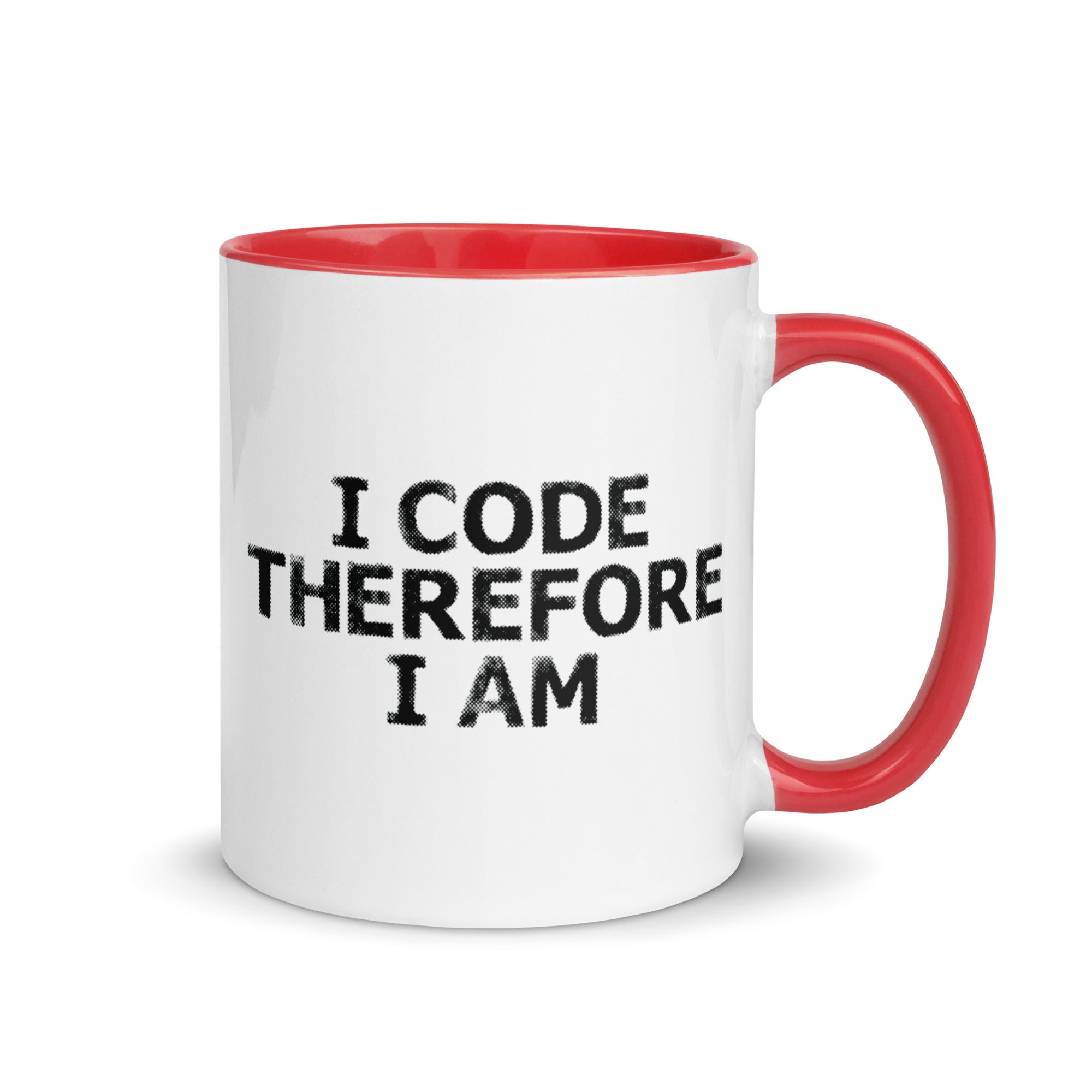 Mug with Color Inside | I Code Therefore I Am