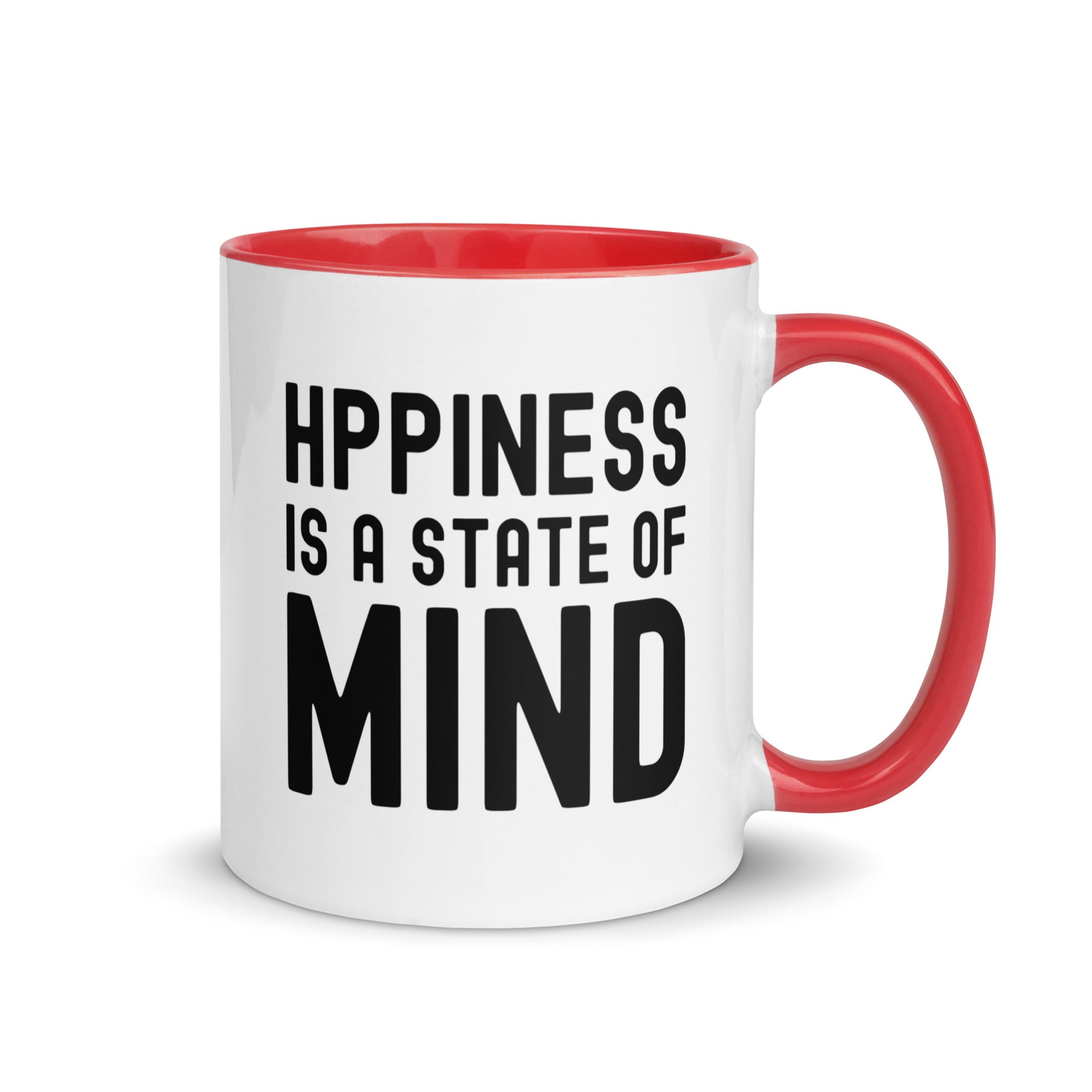 Mug with Color Inside | Hppiness is a state of mind