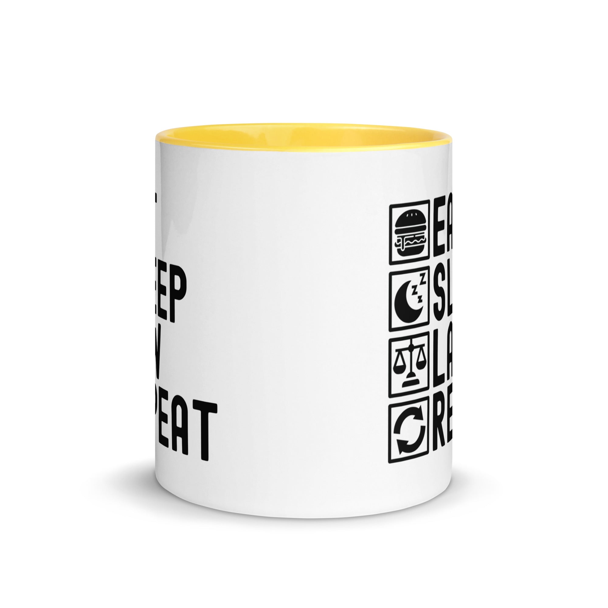 Mug with Color Inside | Eat Sleep Law Repeat