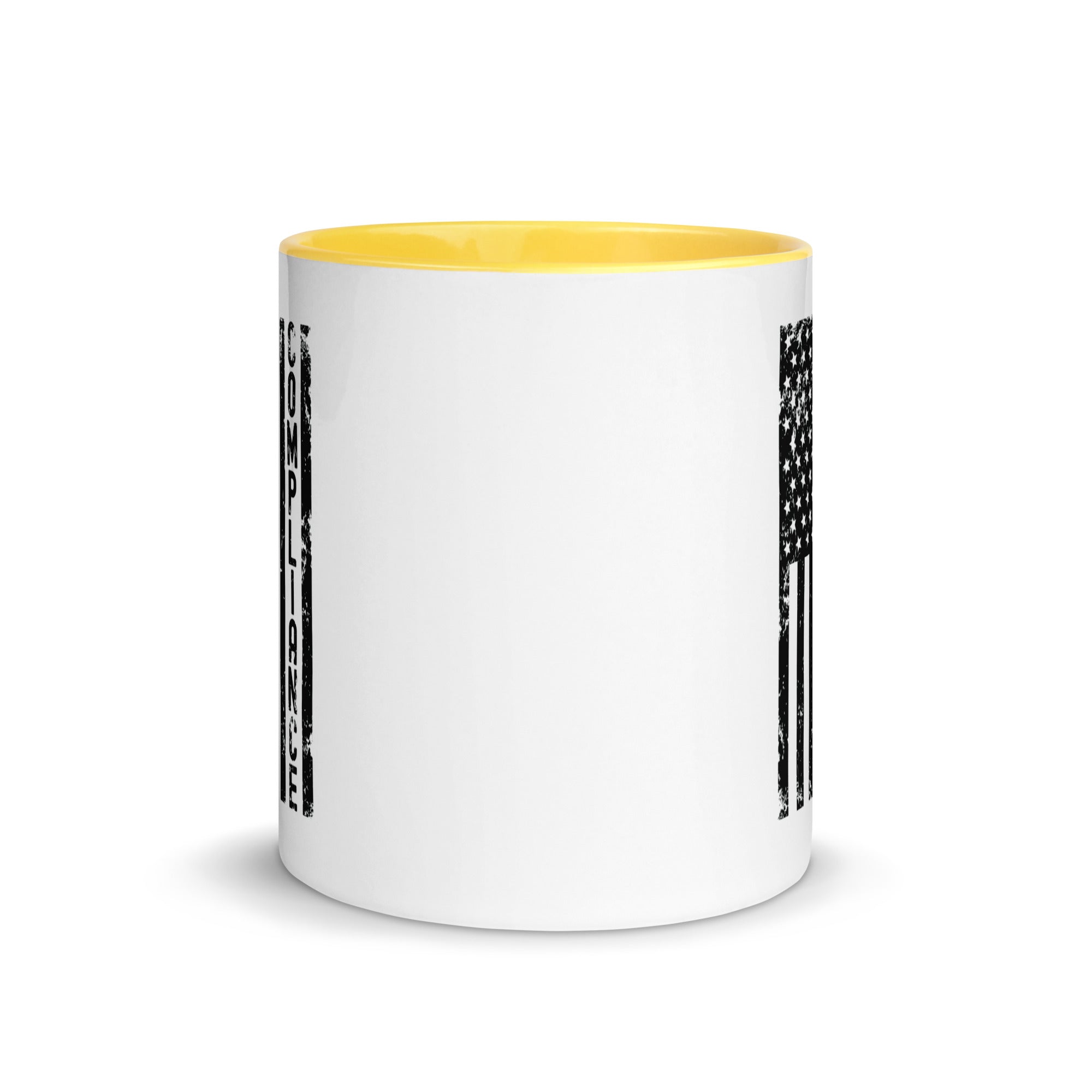 Mug with Color Inside | Compliance (deisgn on American flag)