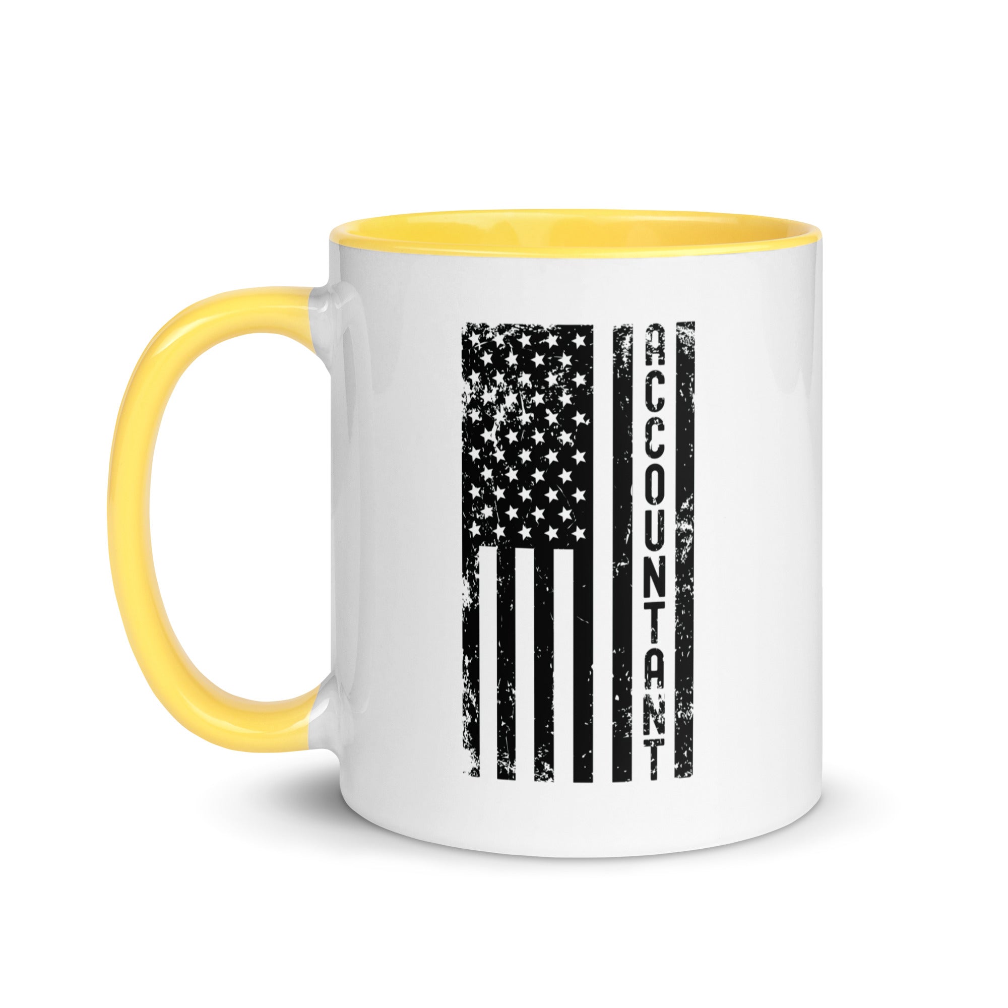 Mug with Color Inside | Accountant (deisgn on American flag)