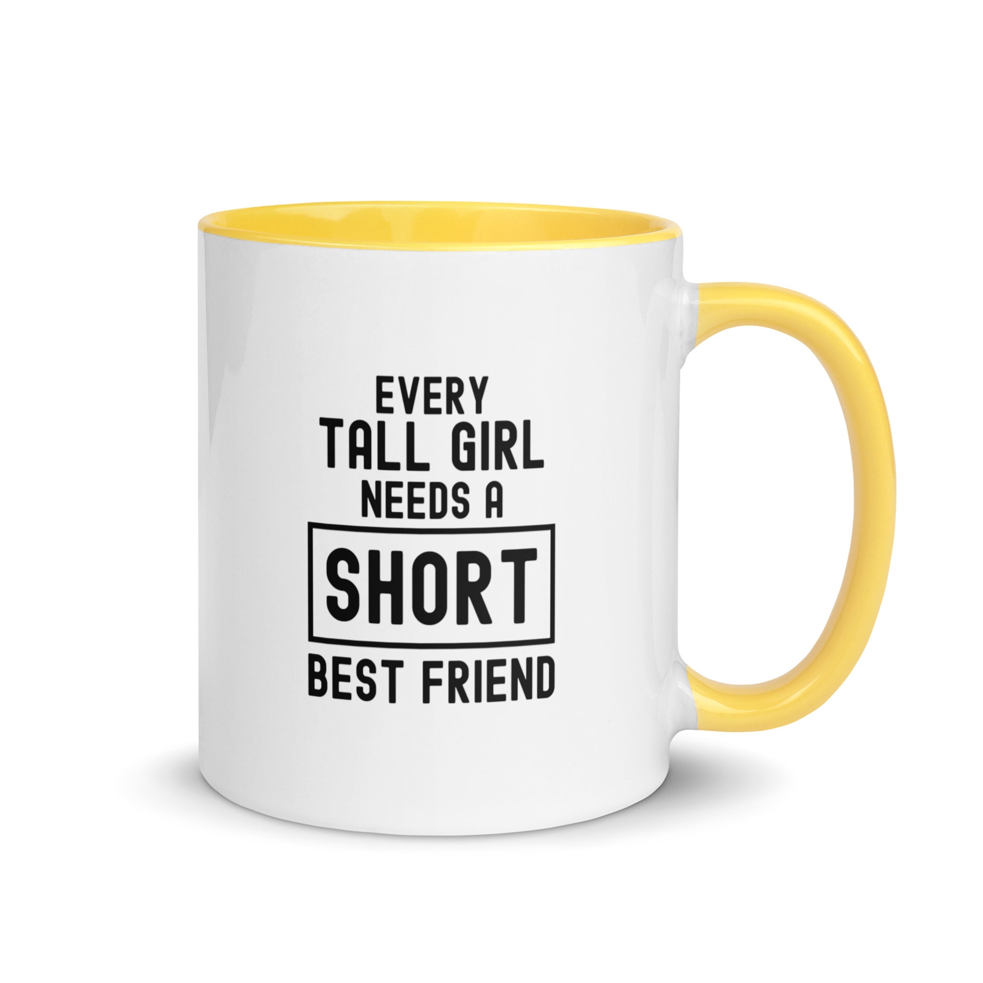 Mug with Color Inside | Every tall girl needs a short best friend