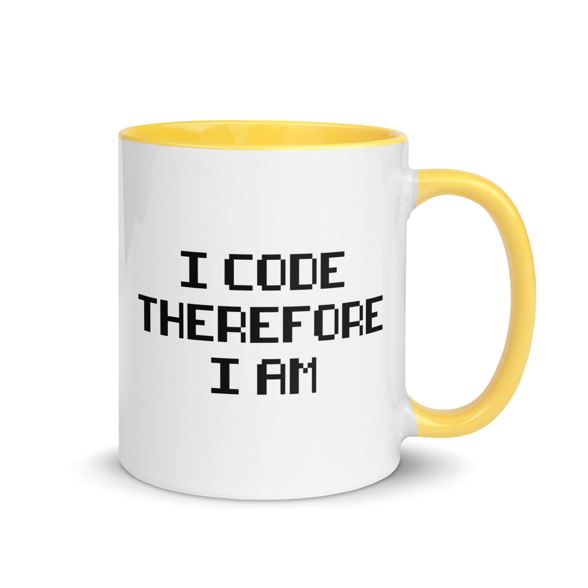 Mug with Color Inside | I Code Therefore I Am