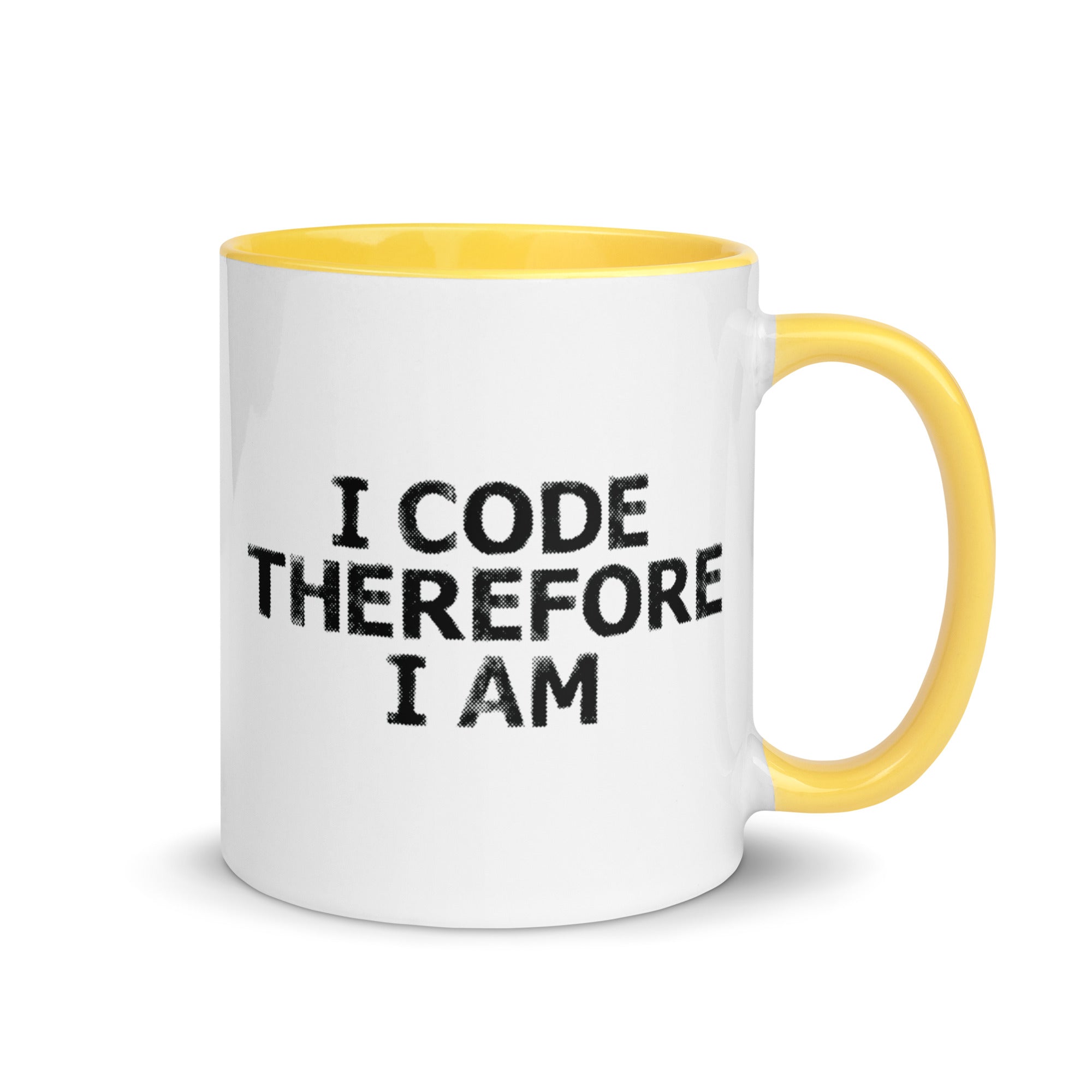 Mug with Color Inside | I Code Therefore I Am