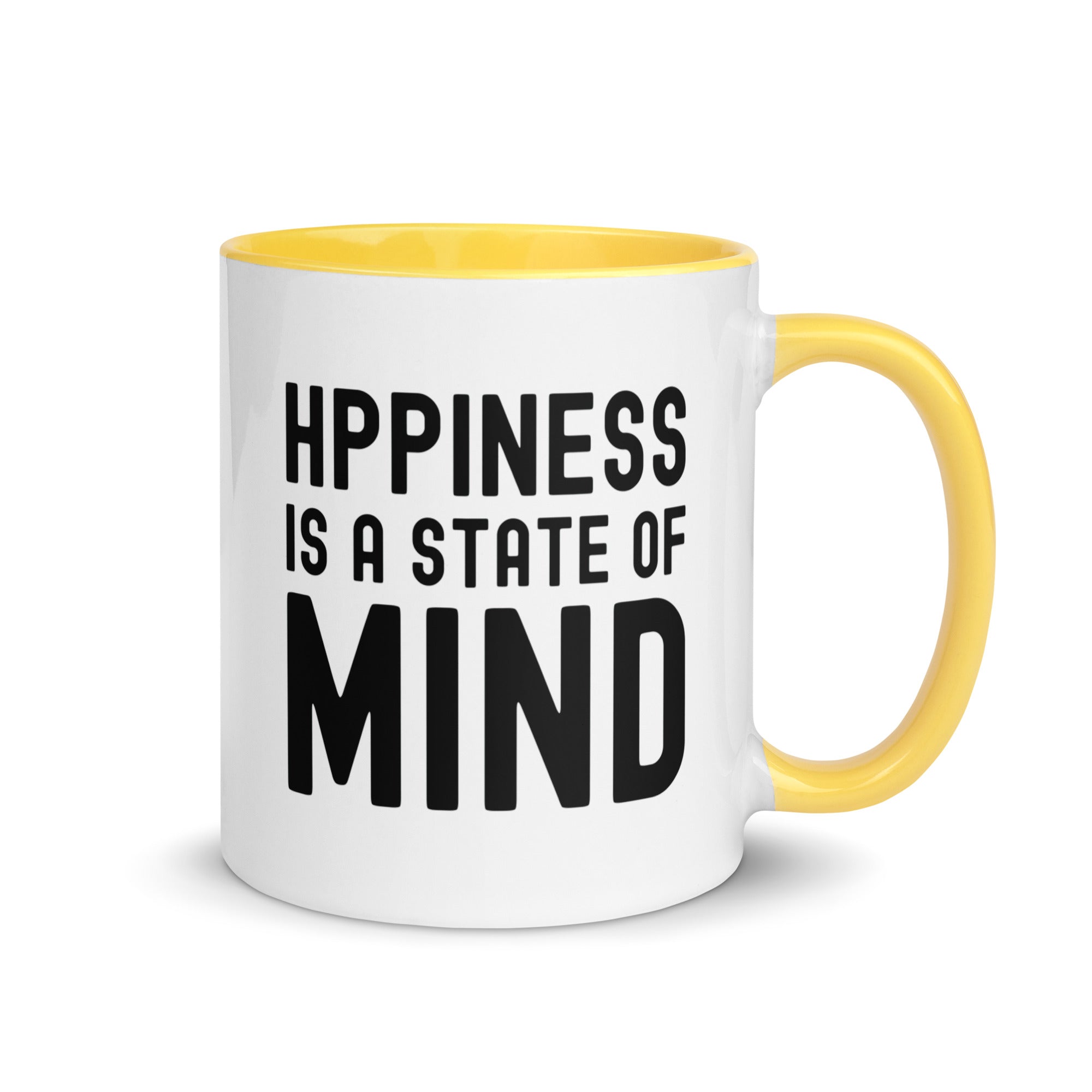 Mug with Color Inside | Hppiness is a state of mind