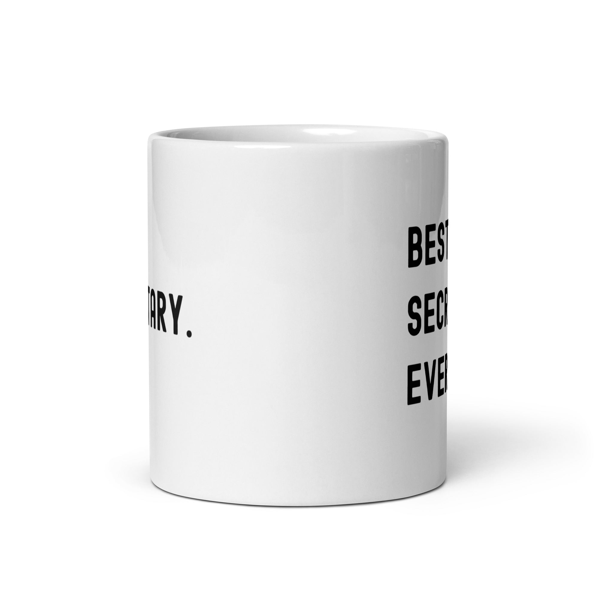 White glossy mug | Best. Secretary. Ever.