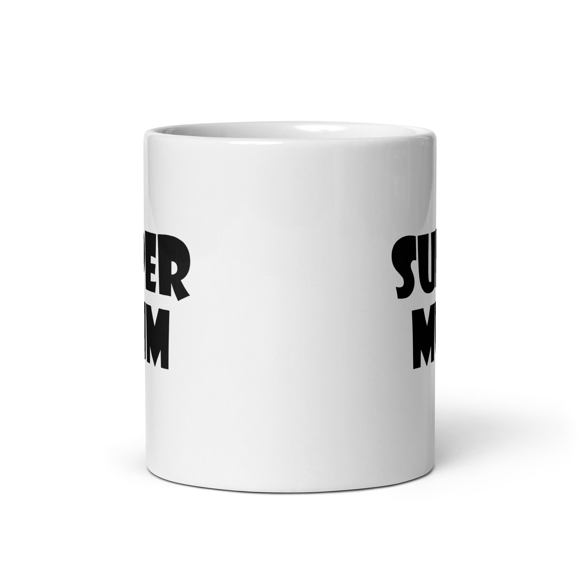 White glossy mug | Super mum