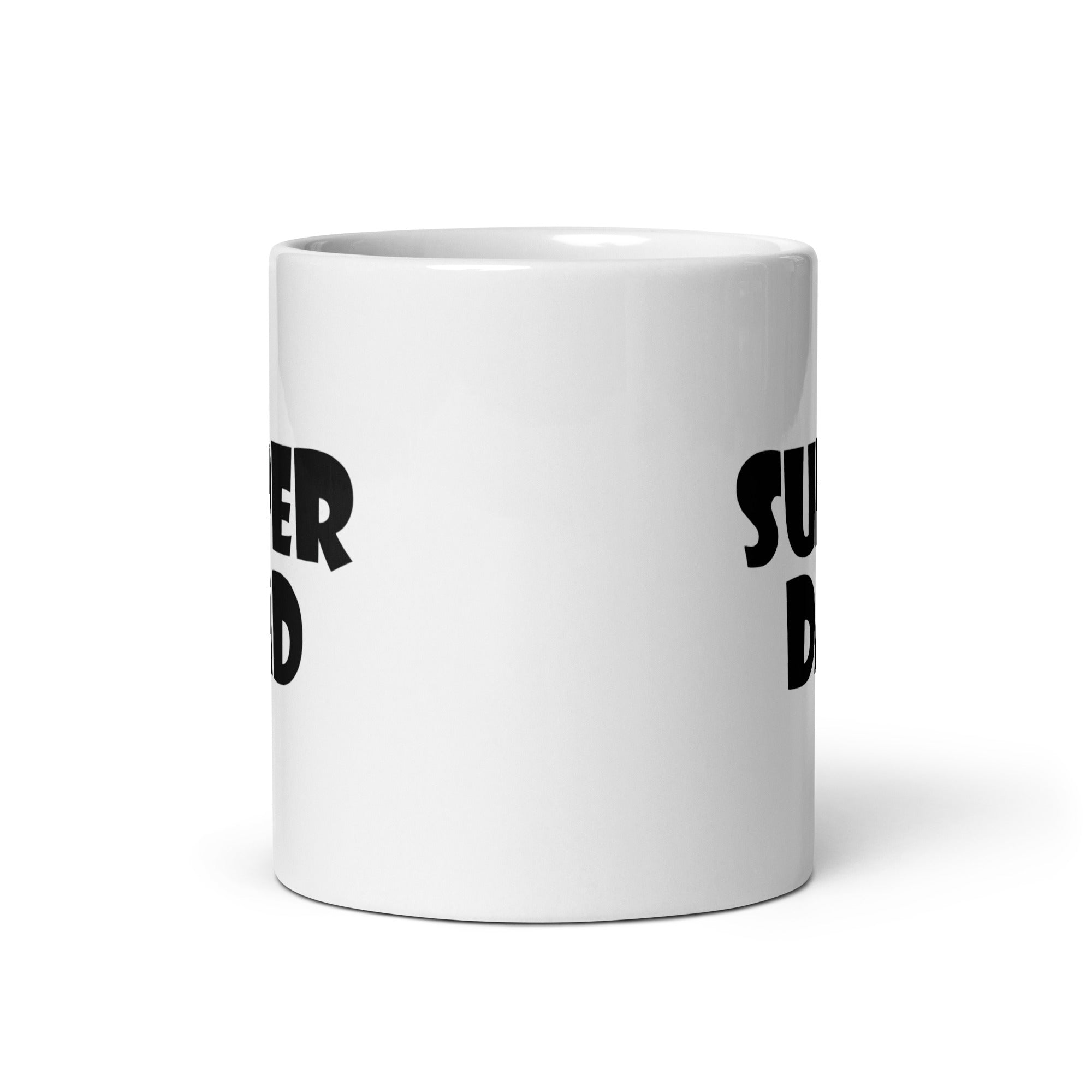 White glossy mug | Super dad