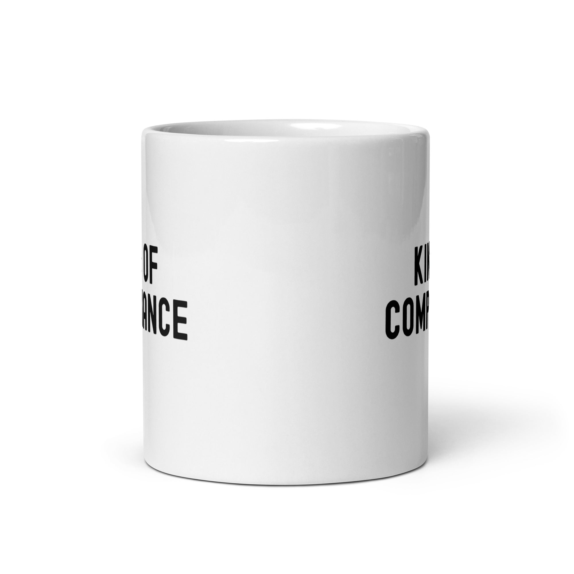 White glossy mug | King of Compliance