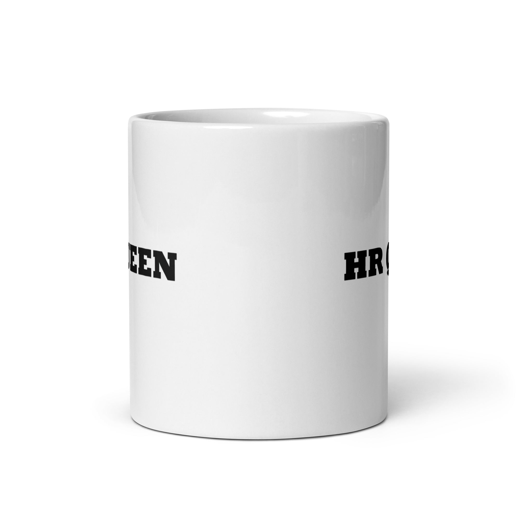 White glossy mug  HR Queen